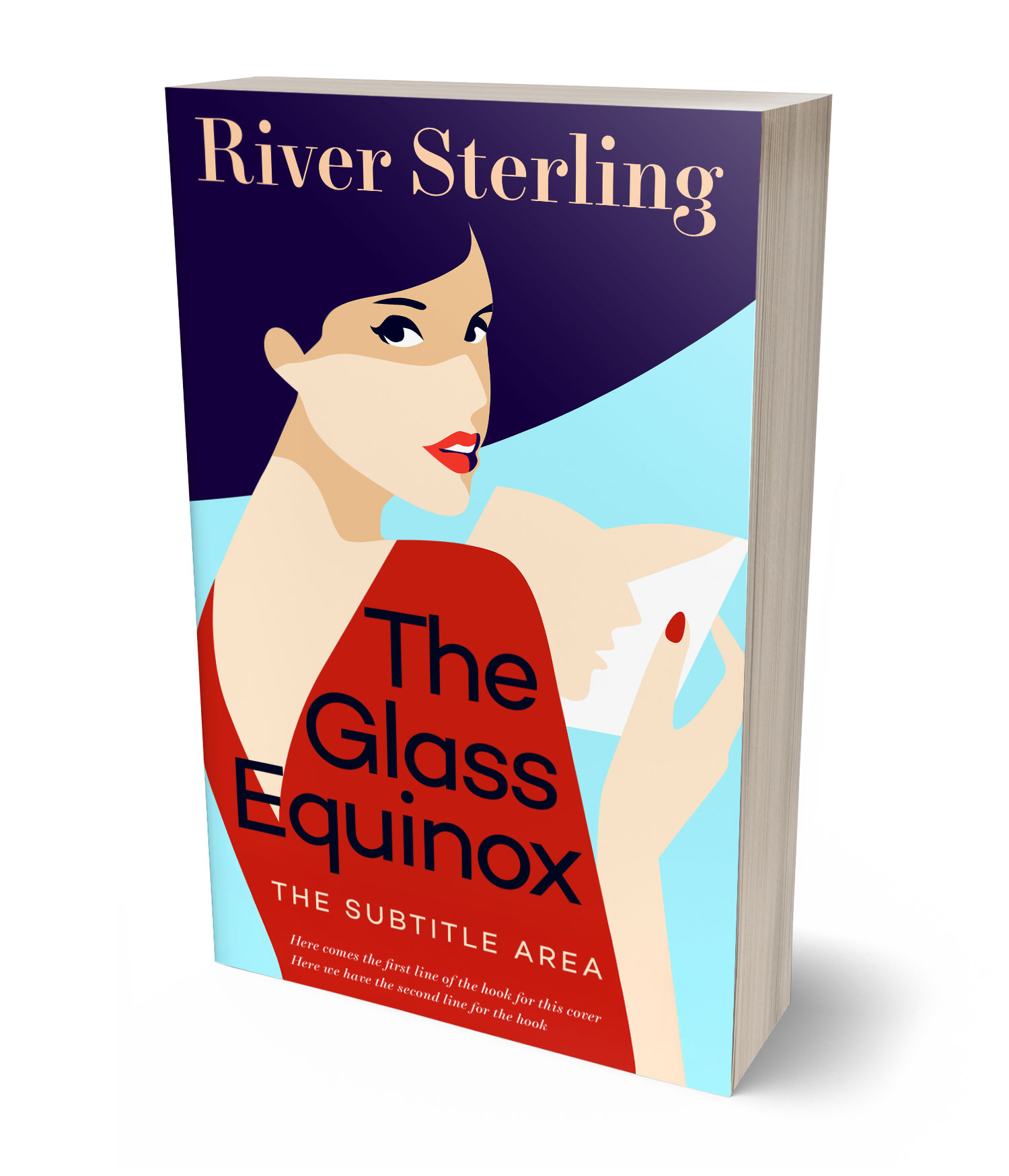 3D view of Premade Chick Lit Book Cover - Willow Brook #36159 | BookCoverZone*