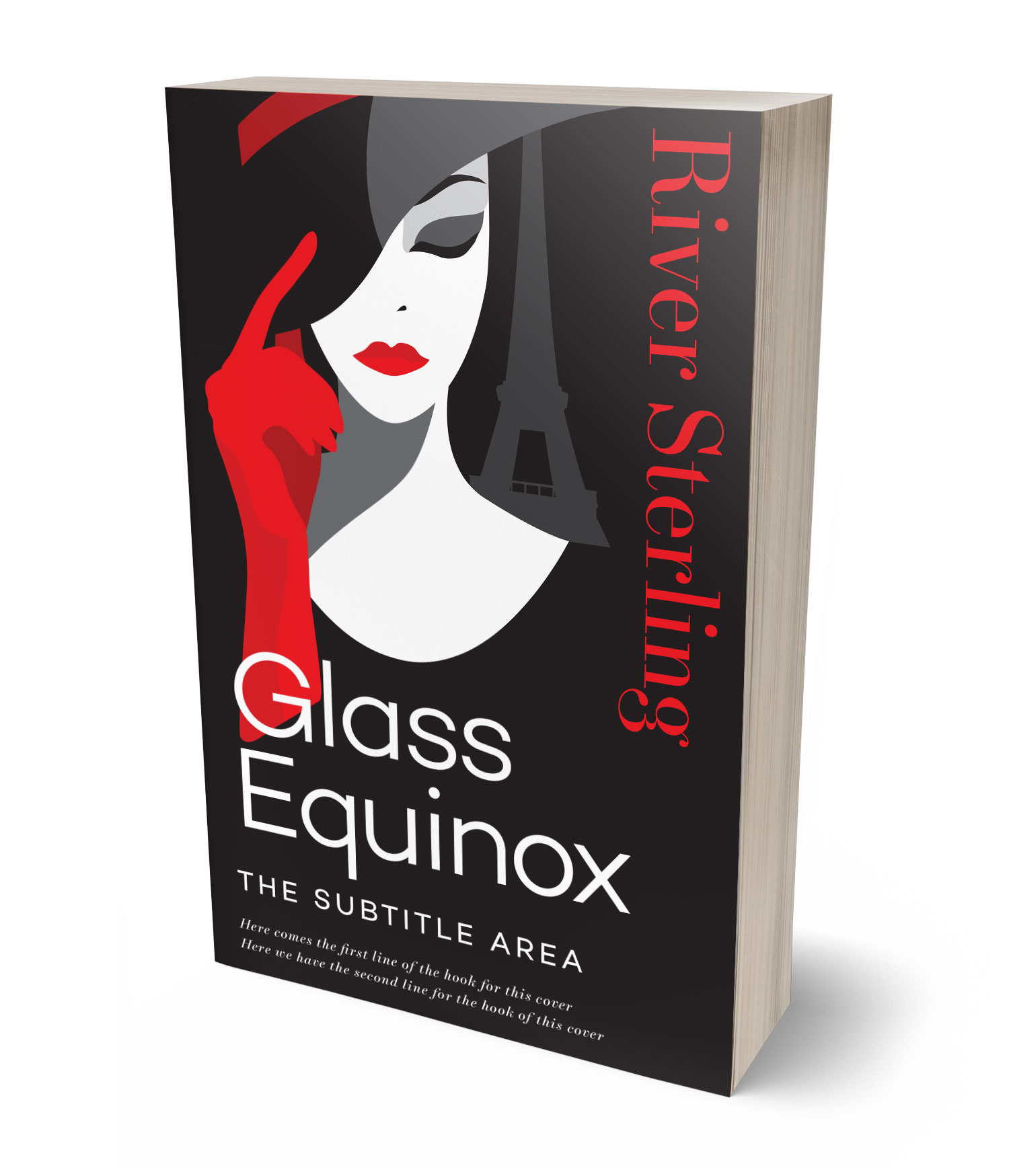 3D view of Premade Mystery & Thriller & Suspense Book Cover - Thunder #36161 | BookCoverZone*