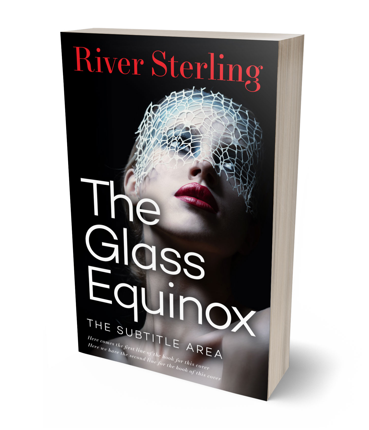 3D view of Premade Erotica Book Cover - Pink Swan #36163 | BookCoverZone*