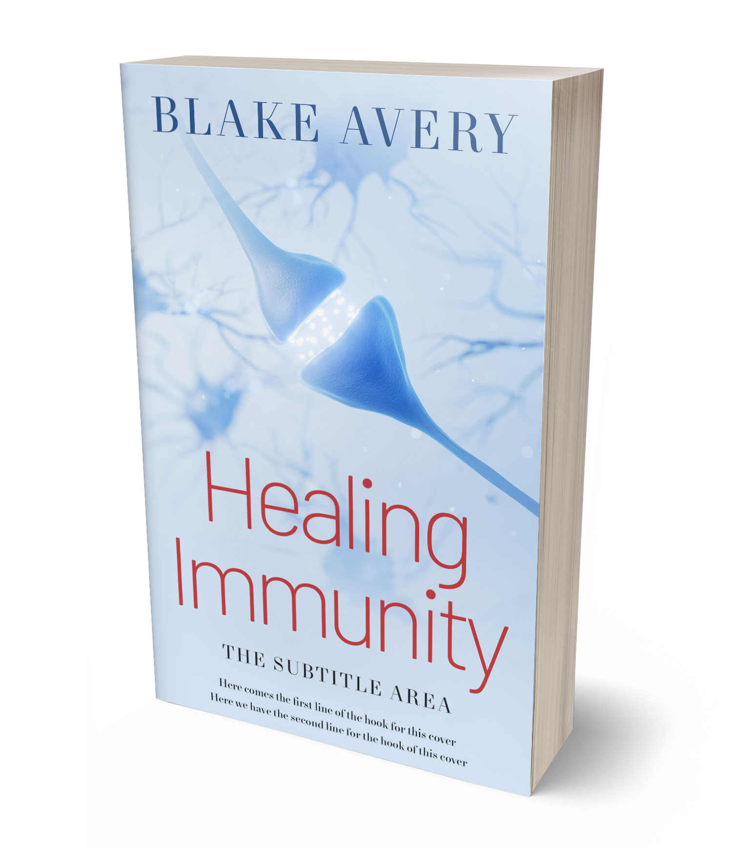 3D view of Premade Medical Book Cover - Link Water #36175 | BookCoverZone*