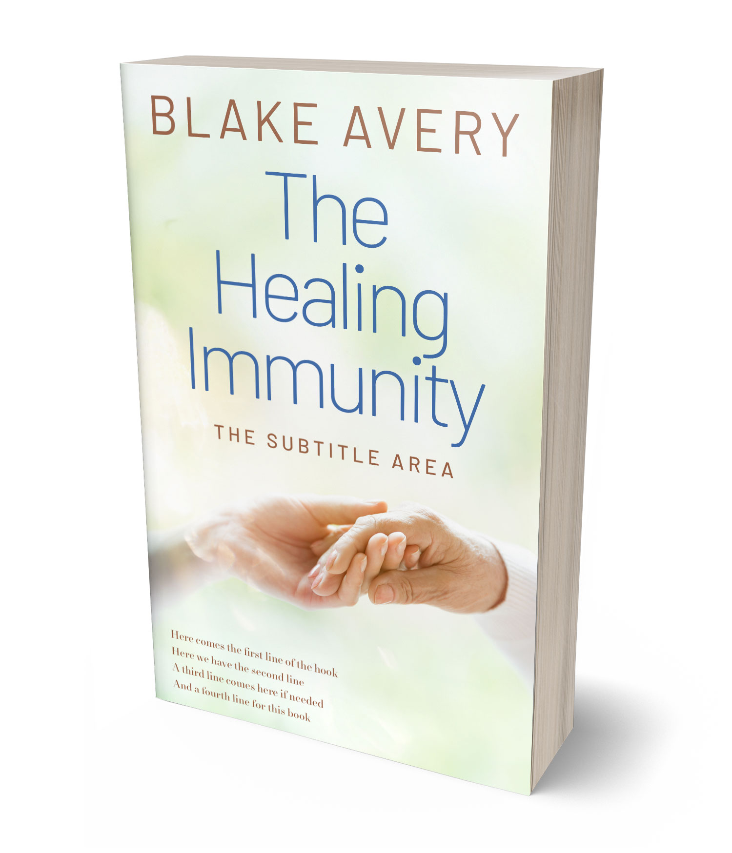 3D view of Premade Health & Mind & Body Book Cover - Loafer #36180 | BookCoverZone*