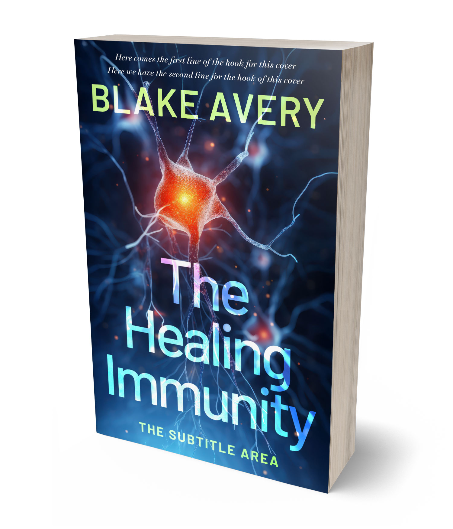 3D view of Premade Medical Book Cover - Big Stone #36185 | BookCoverZone*