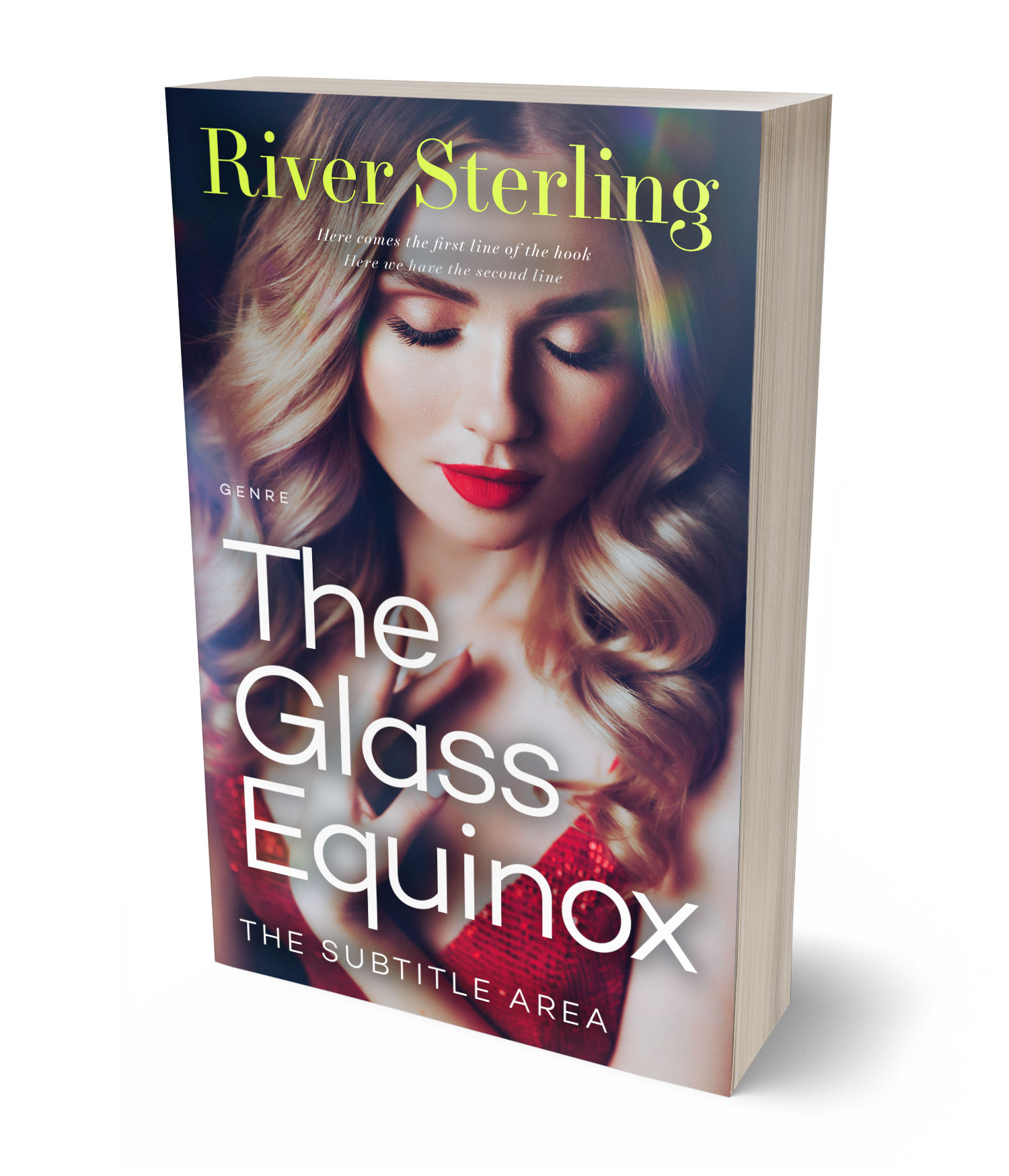 3D view of Premade Romance Book Cover - Falcon #36187 | BookCoverZone*