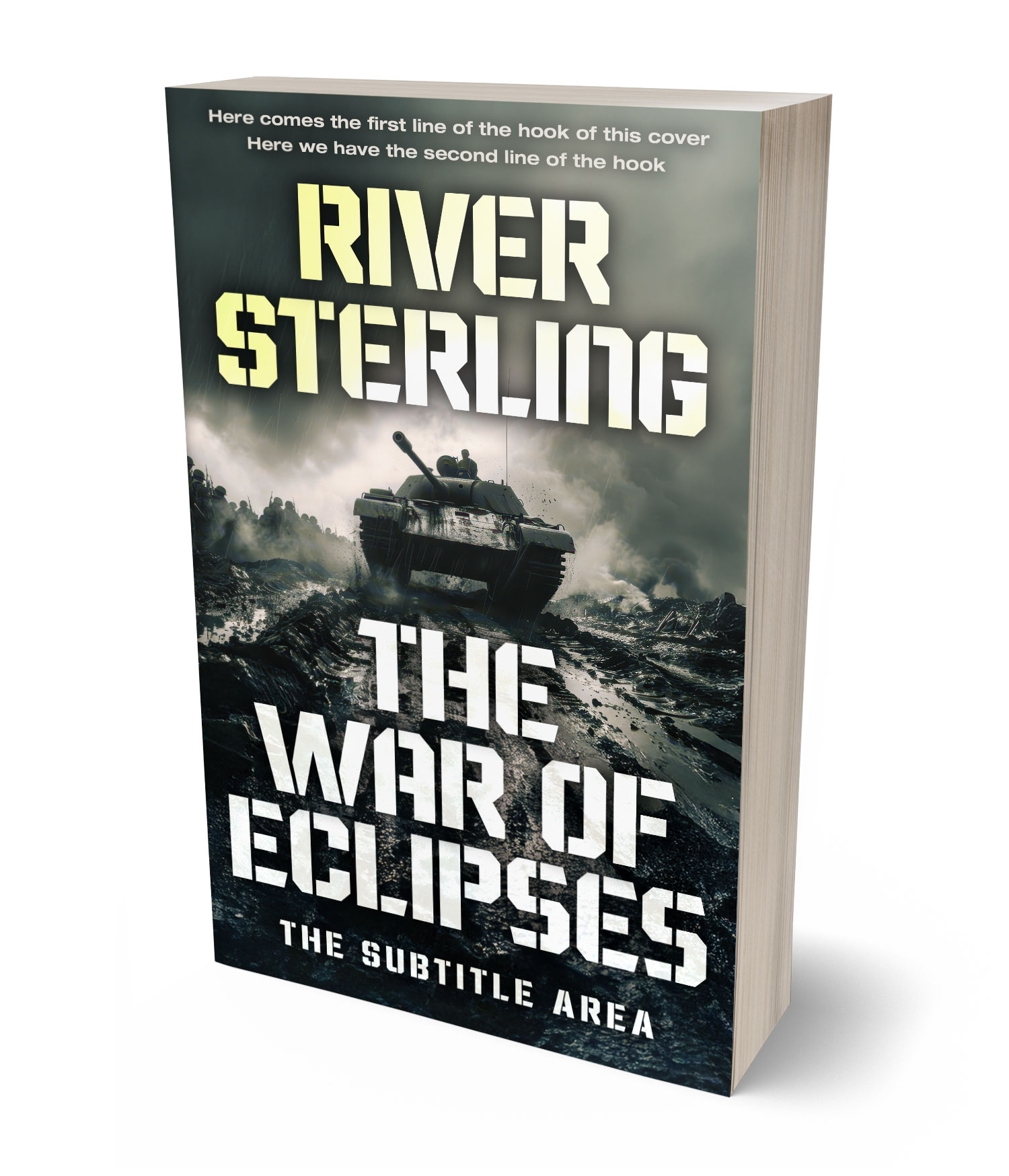 3D view of Premade Action & Adventure Book Cover - Outer Space #36212 | BookCoverZone*