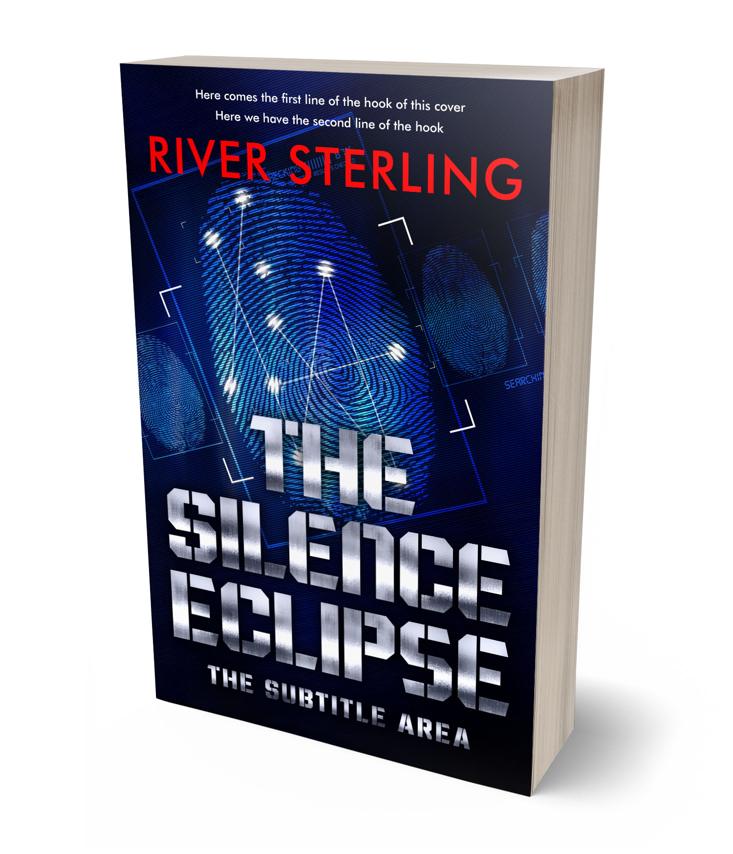 3D view of Premade Mystery & Thriller & Suspense Book Cover - Lily #36214 | BookCoverZone*