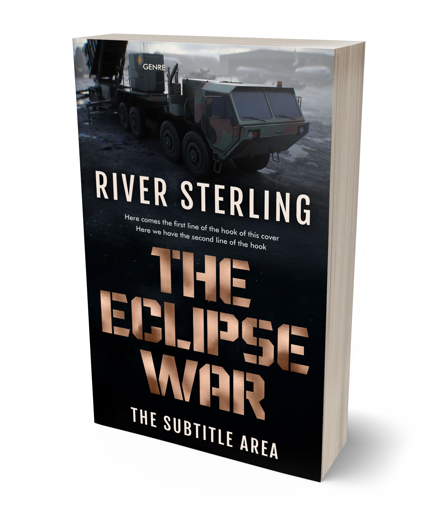 3D view of Premade Apocalyptica Book Cover - Rodeo Dust #36224 | BookCoverZone*