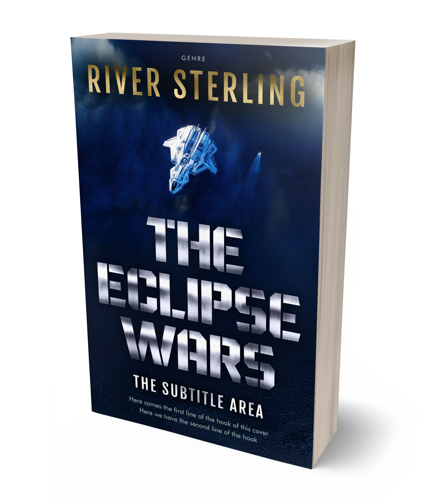 3D view of Premade Science Fiction Book Cover - Black Pearl #36238 | BookCoverZone*