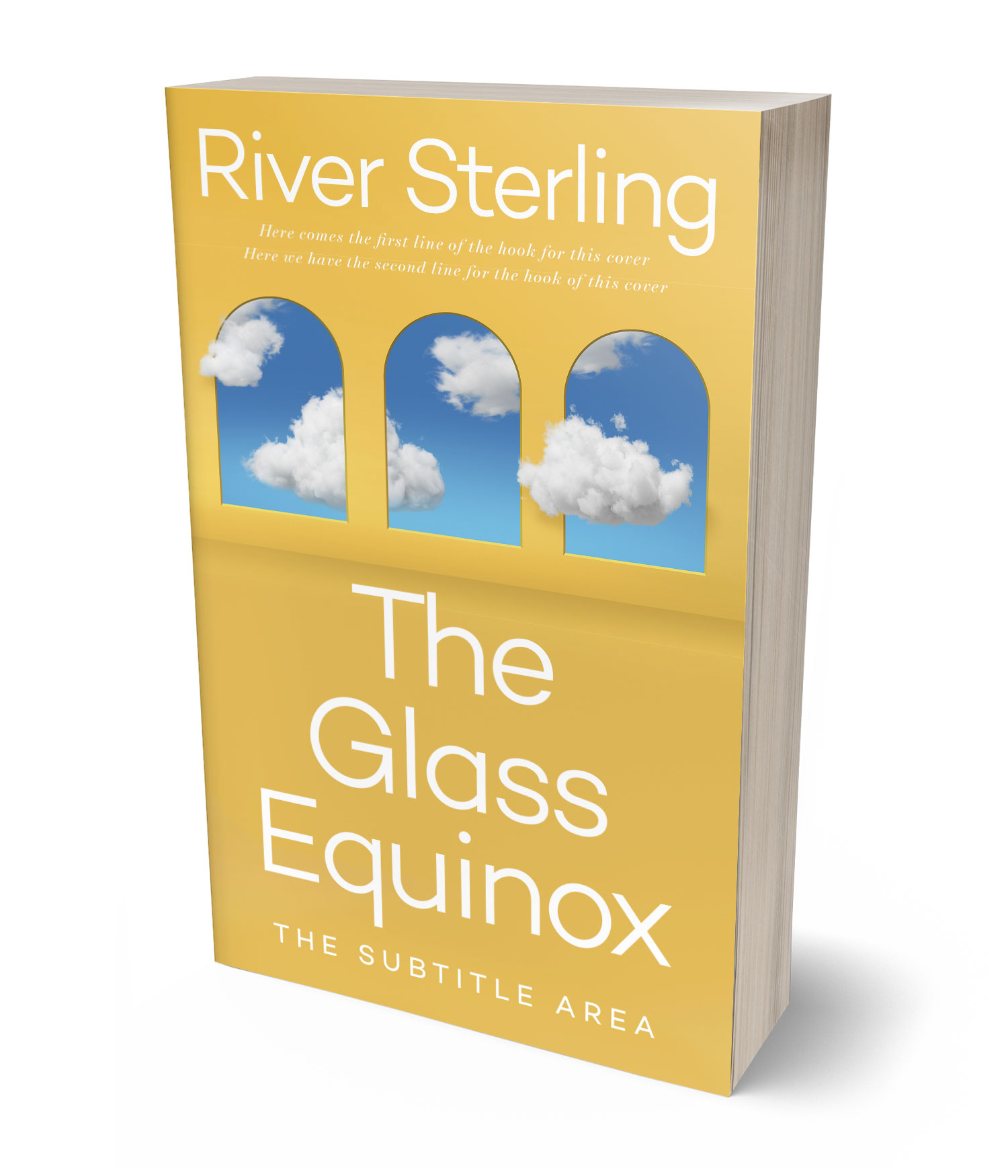 3D view of Premade Surreal Book Cover - Ronchi #36256 | BookCoverZone