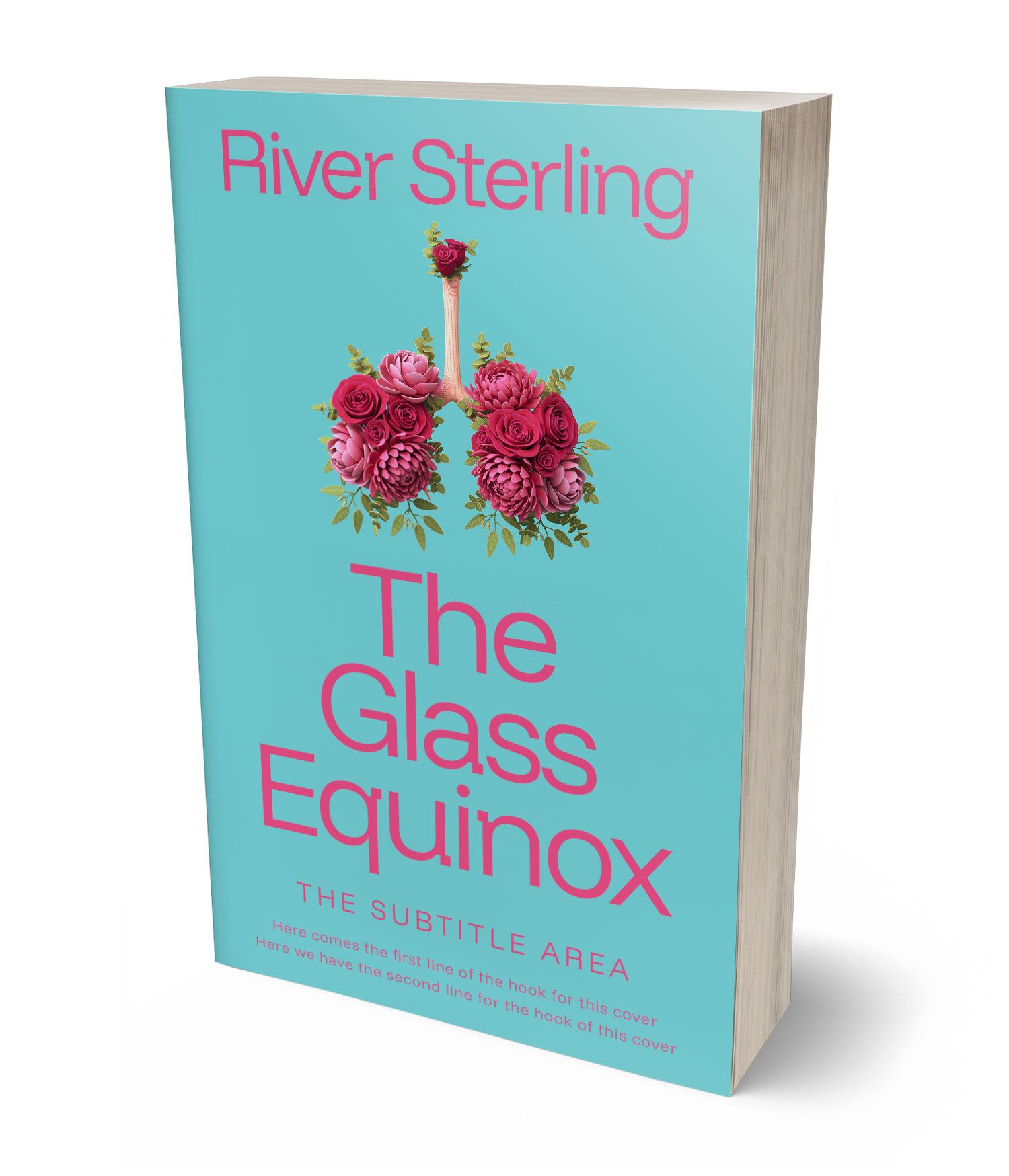 3D view of Premade Surreal Book Cover - Downy #36258 | BookCoverZone