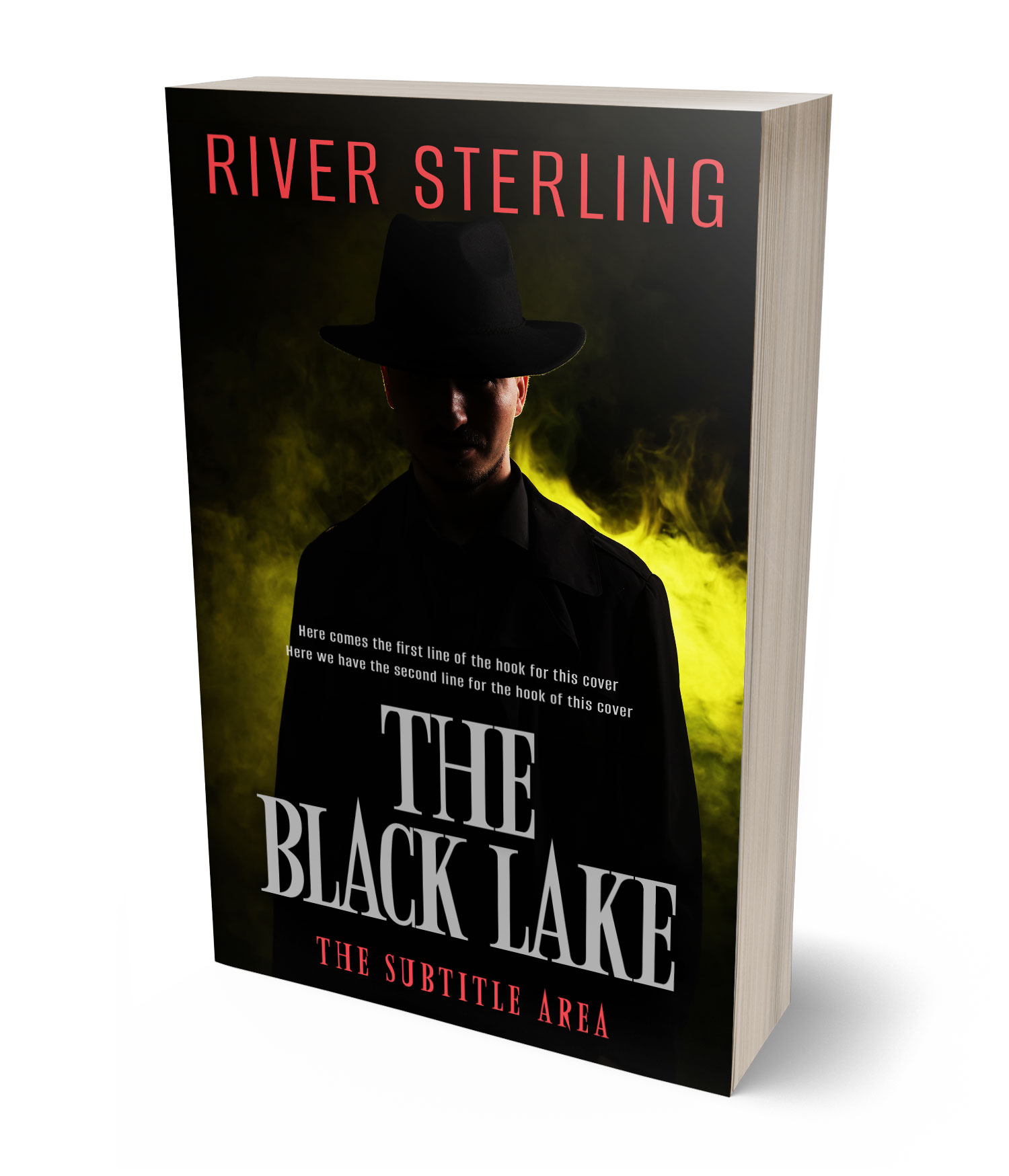 3D view of Premade Mystery & Thriller & Suspense Book Cover - Eternity