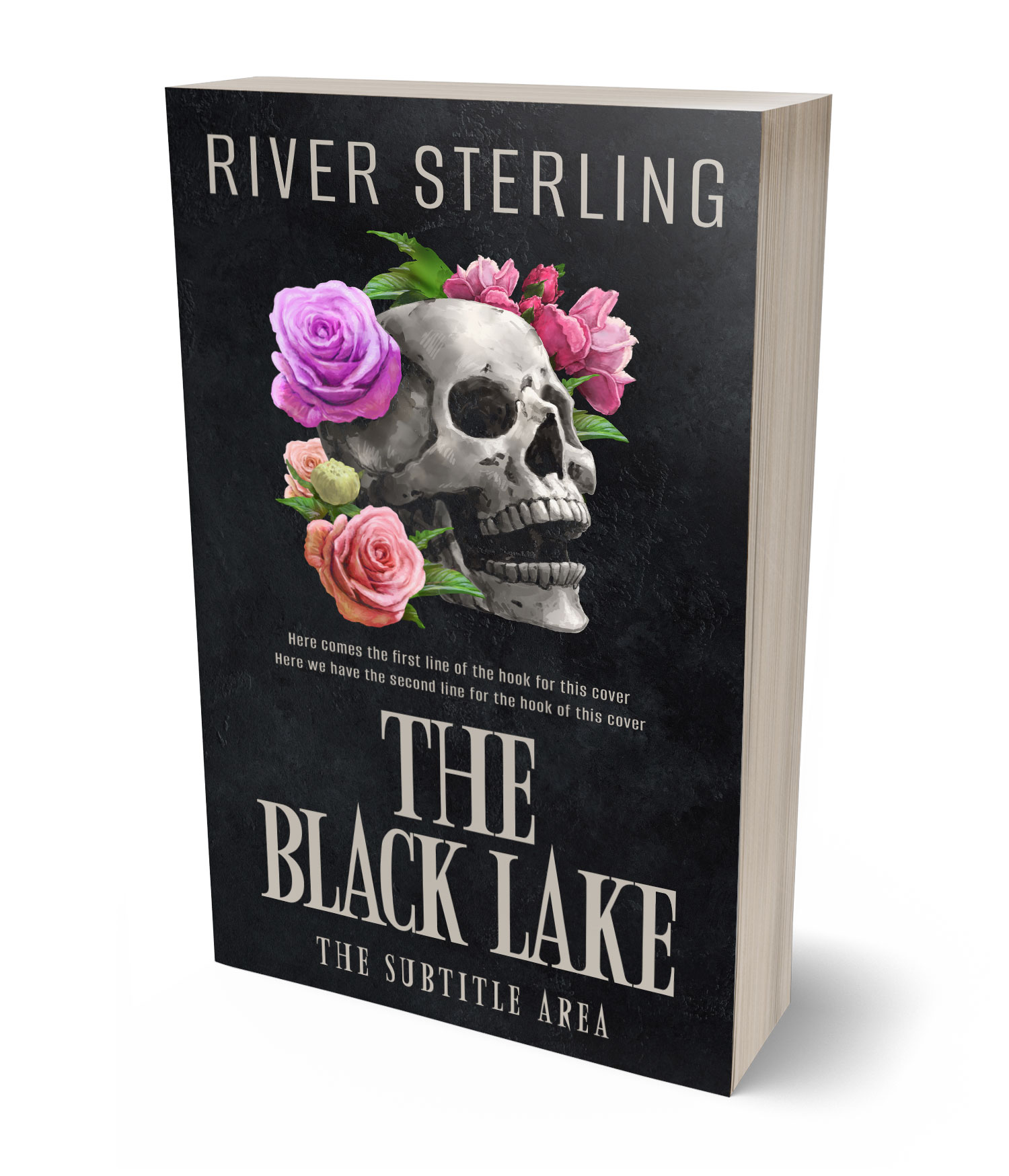 3D view of Premade Horror Book Cover - Shark #36297 | BookCoverZone*