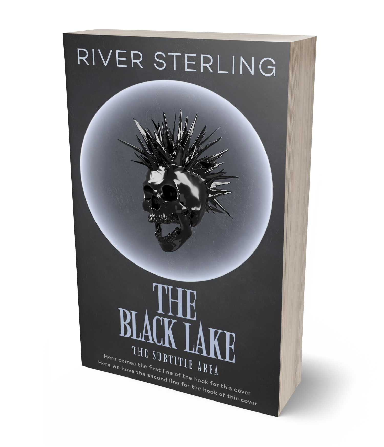 3D view of Premade Horror Book Cover - Tuna #36299 | BookCoverZone*