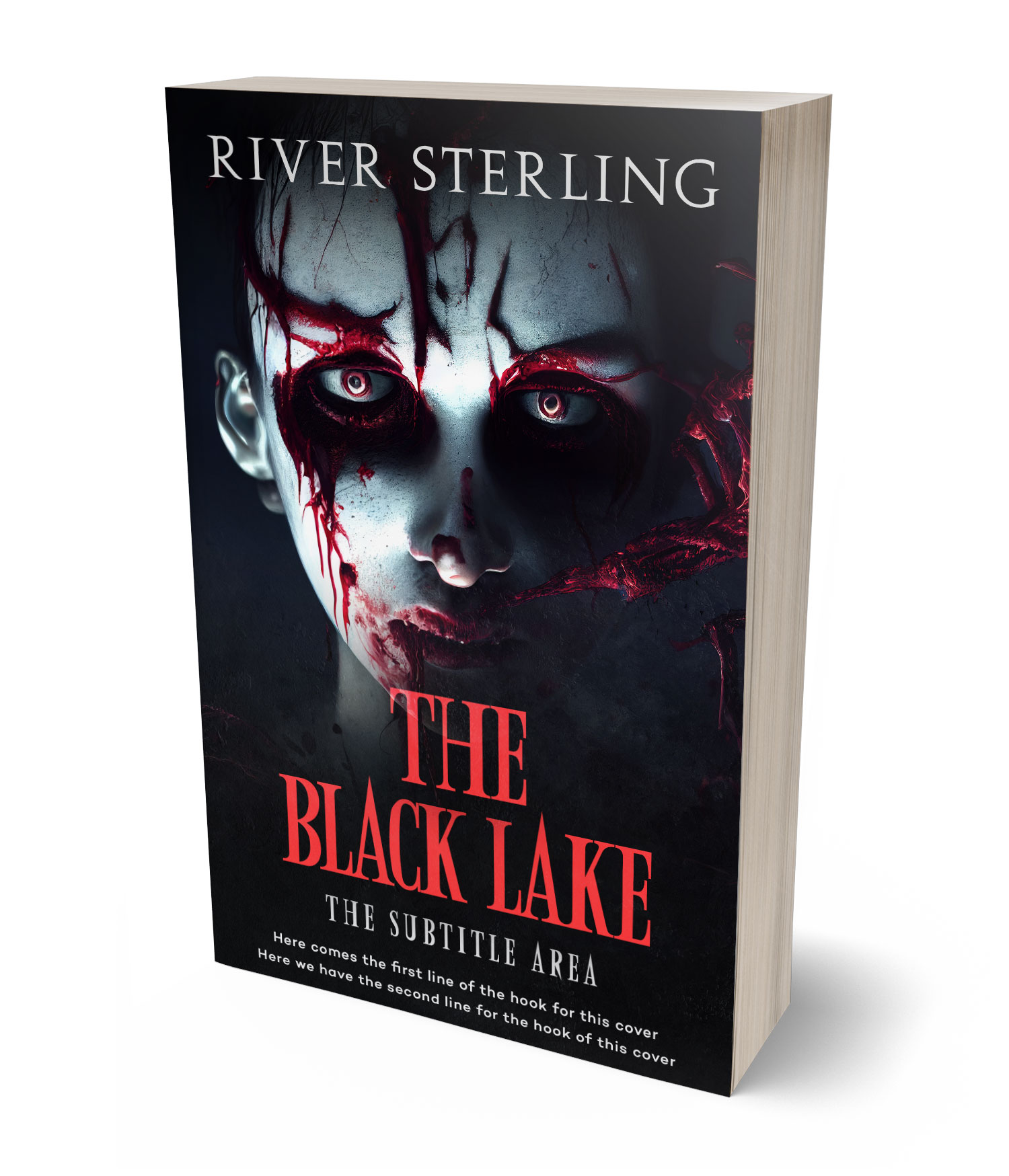 3D view of Premade Horror Book Cover - Woodsmoke #36302 | BookCoverZone*