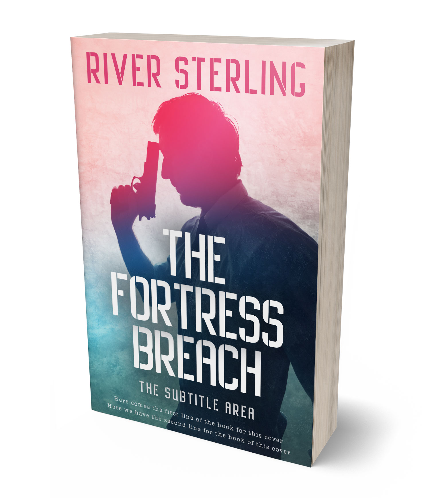 3D view of Premade Mystery & Thriller & Suspense Book Cover - Swiss Coffee
