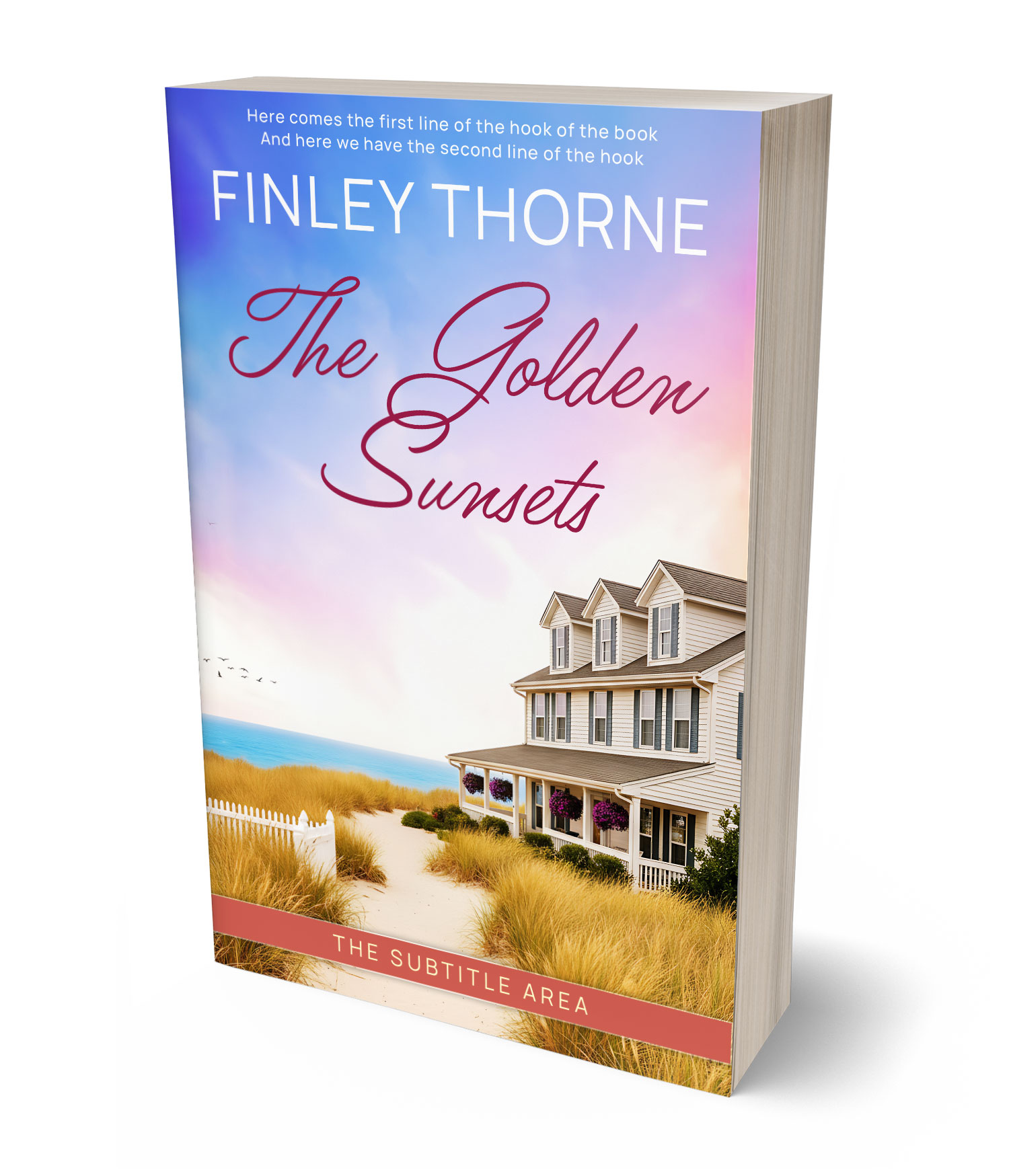 3D view of Premade Romance Book Cover - Mischka