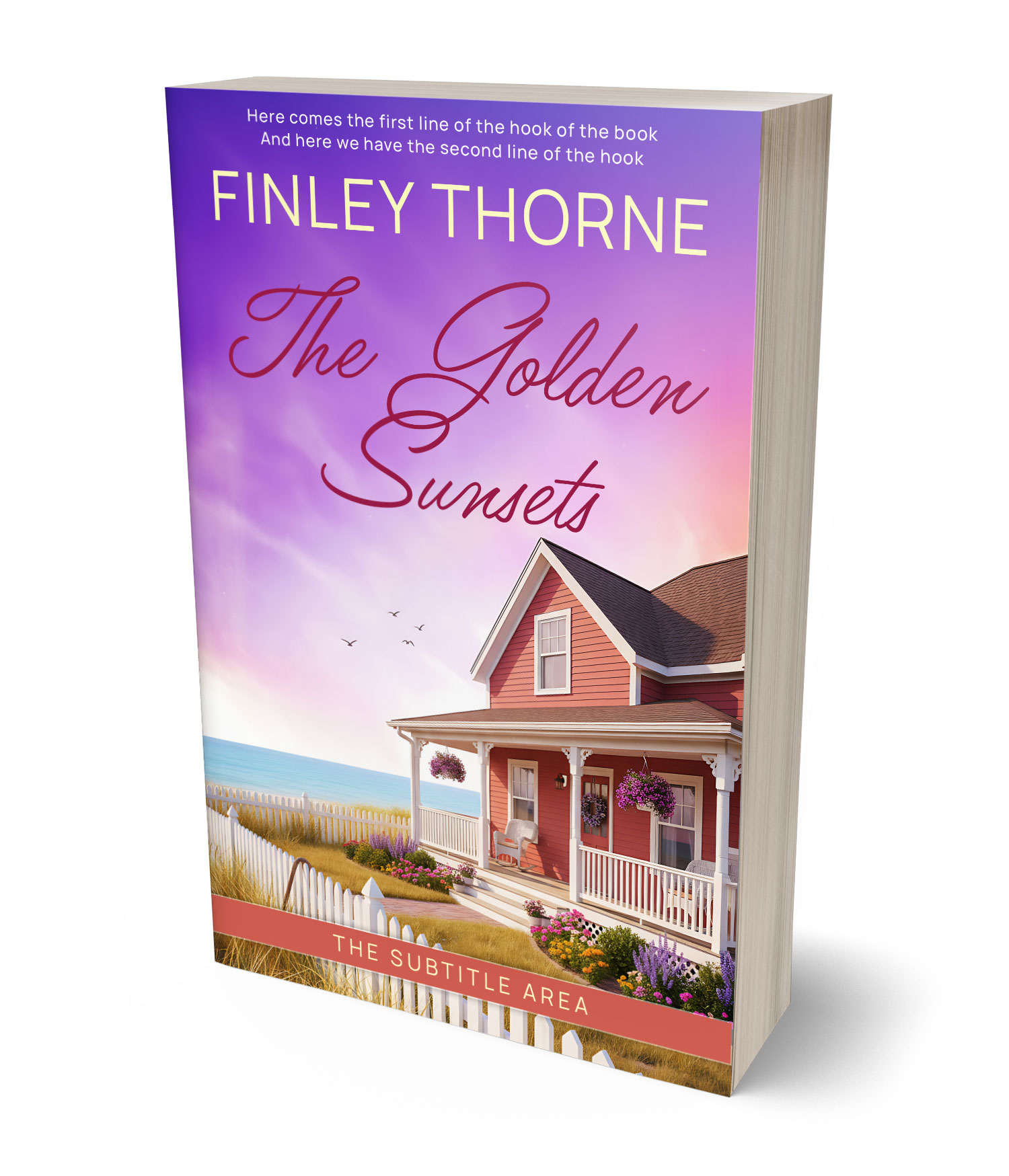 3D view of Premade Romance Book Cover - Melanie