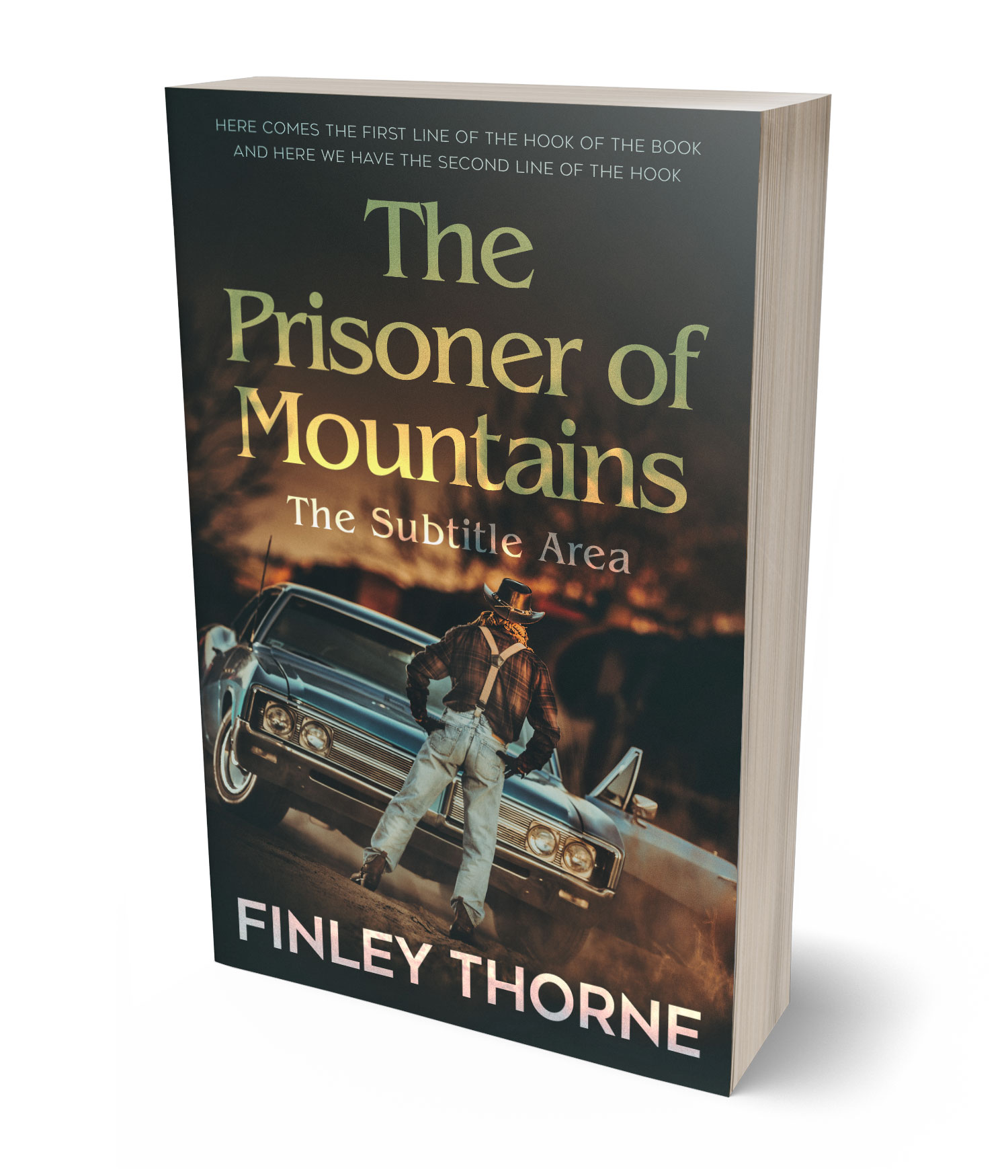 3D view of Premade Mystery & Thriller & Suspense Book Cover - Tuatara
