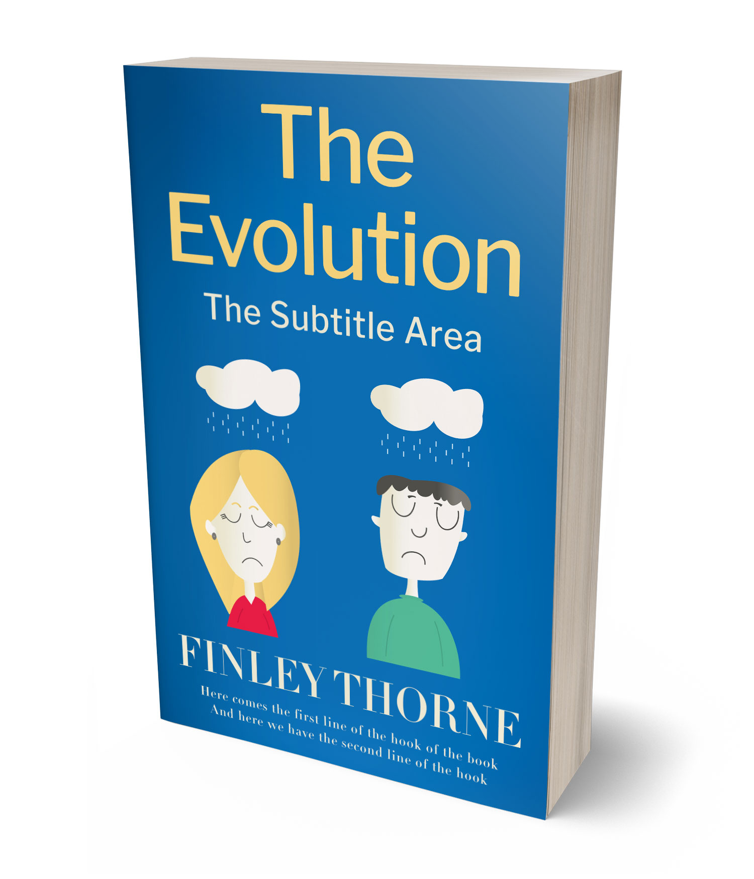 3D view of Premade Nonfiction Book Cover - Allports