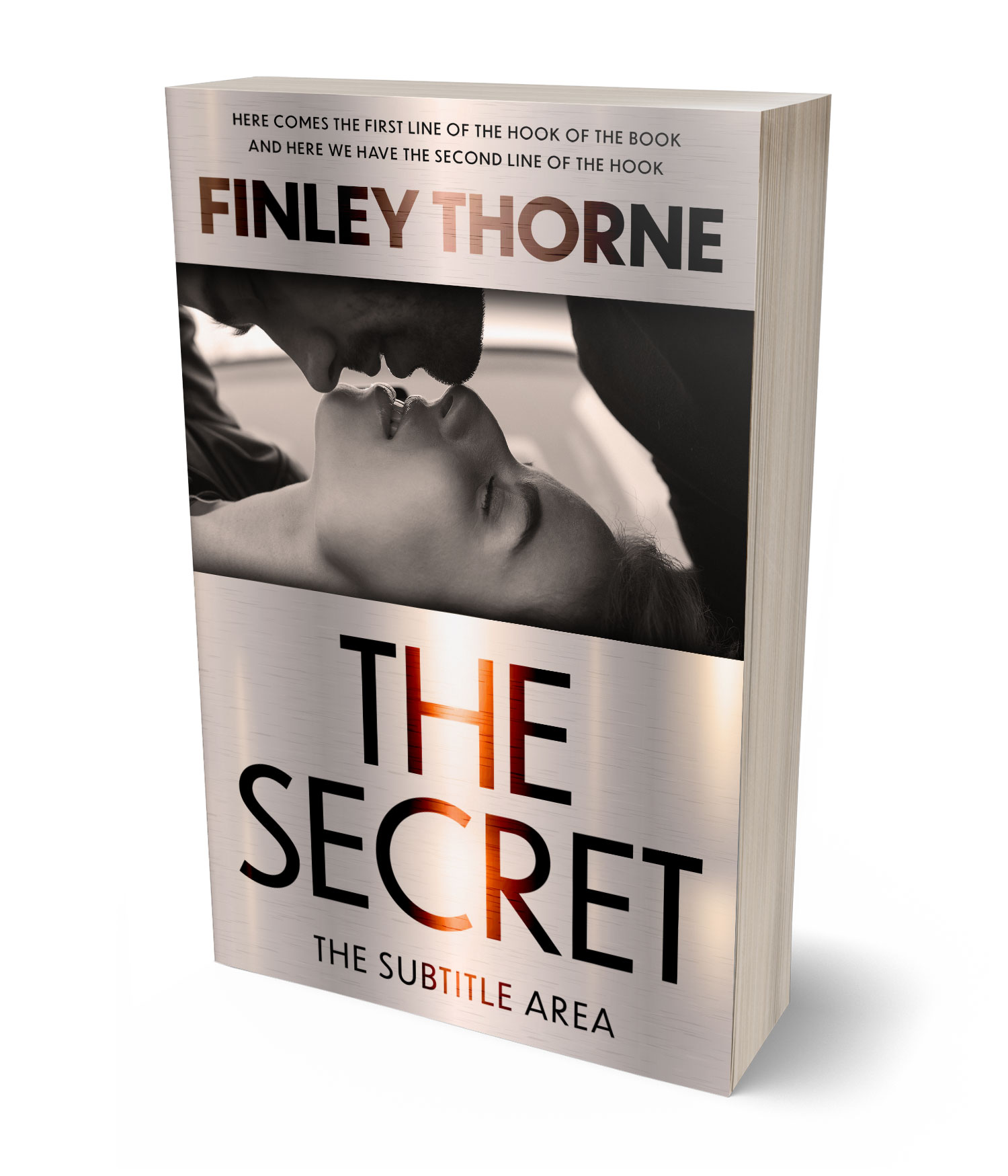 3D view of Premade Romance Book Cover - Silk #36401 | BookCoverZone*