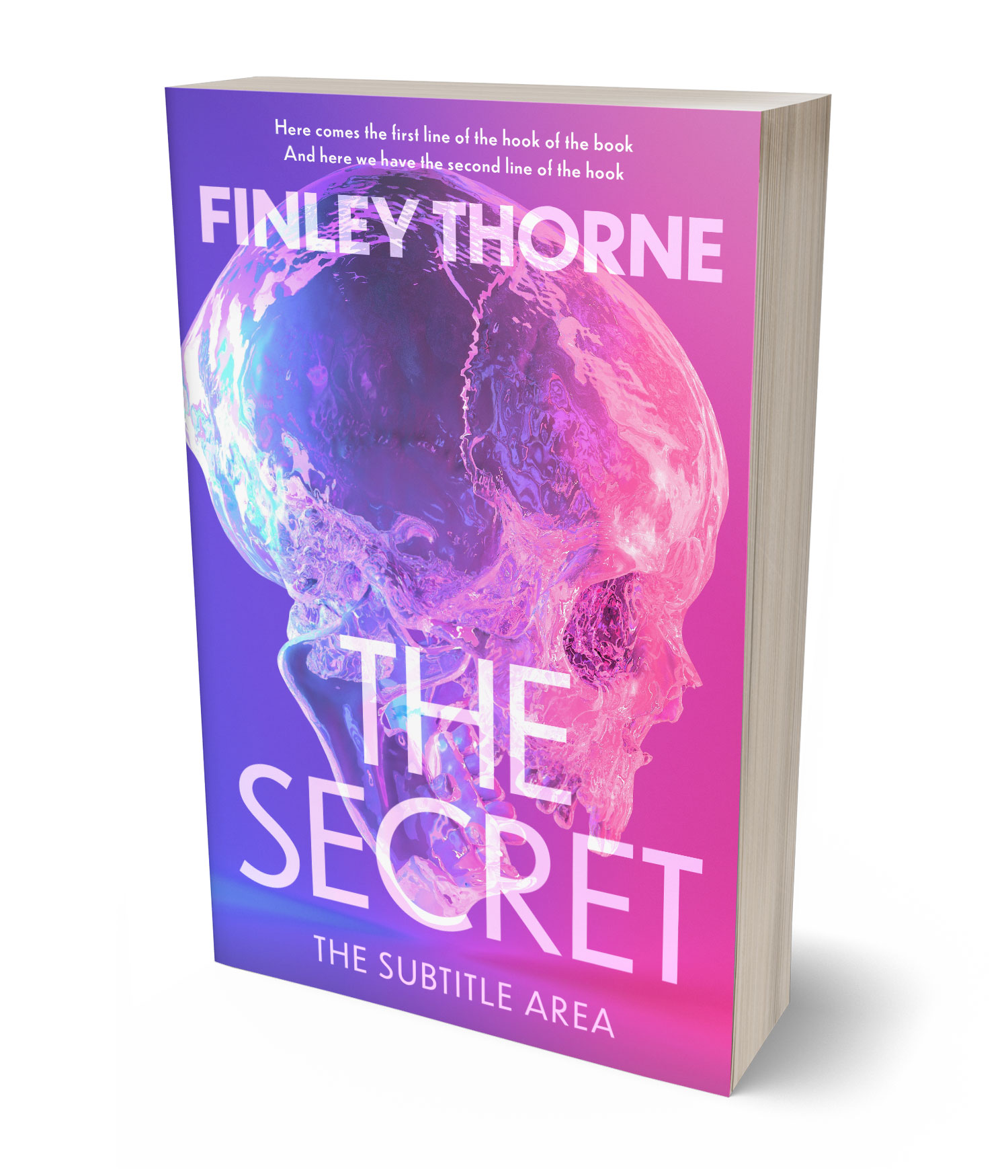 3D view of Premade Science Fiction Book Cover - Amethyst #36409 | BookCoverZone*