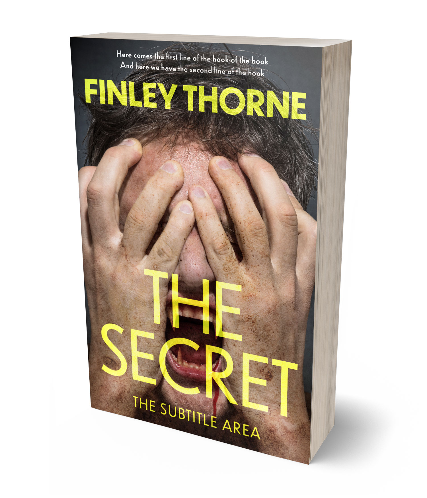 3D view of Premade Mystery & Thriller & Suspense Book Cover - Sandal