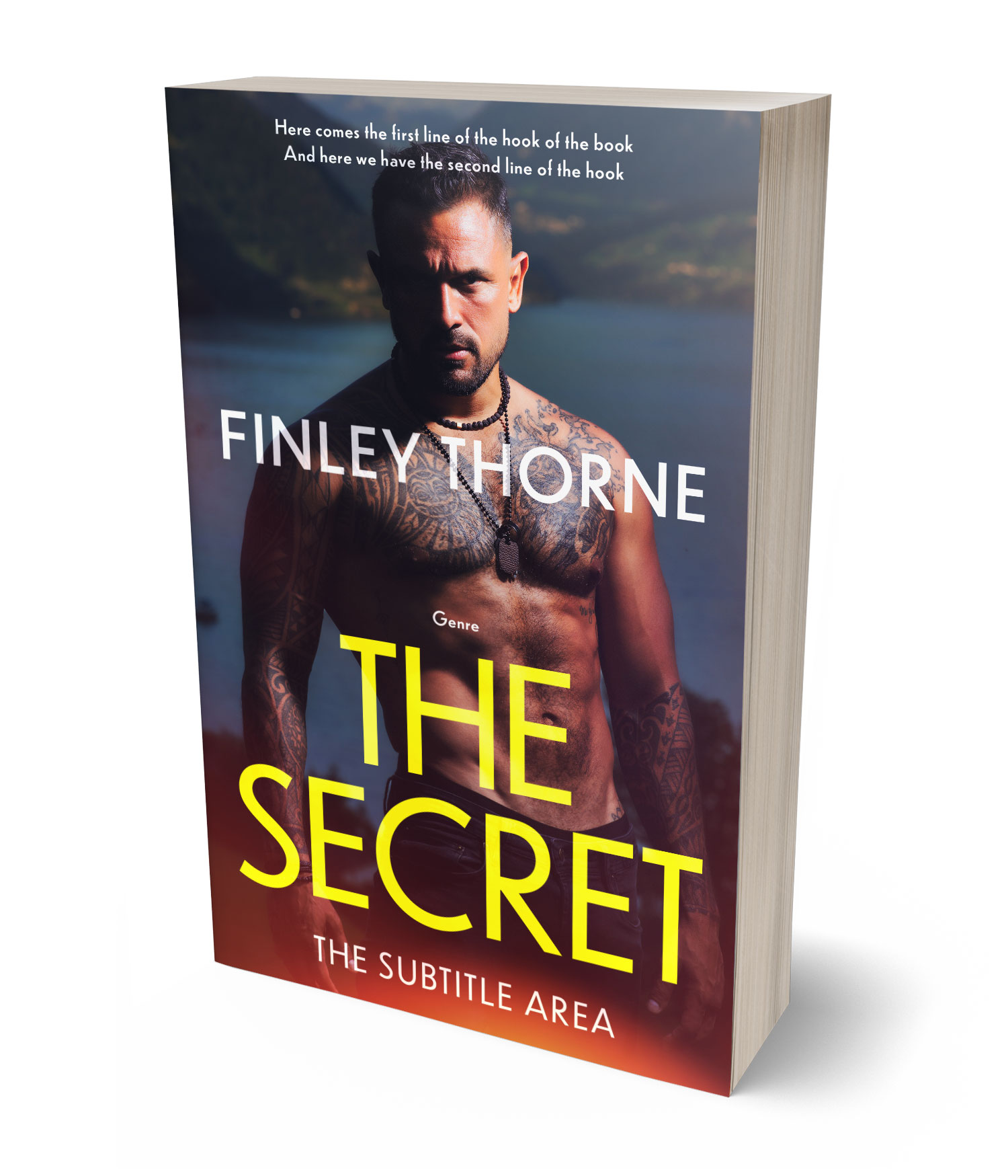 3D view of Premade Mystery & Thriller & Suspense Book Cover - Blackcurrant