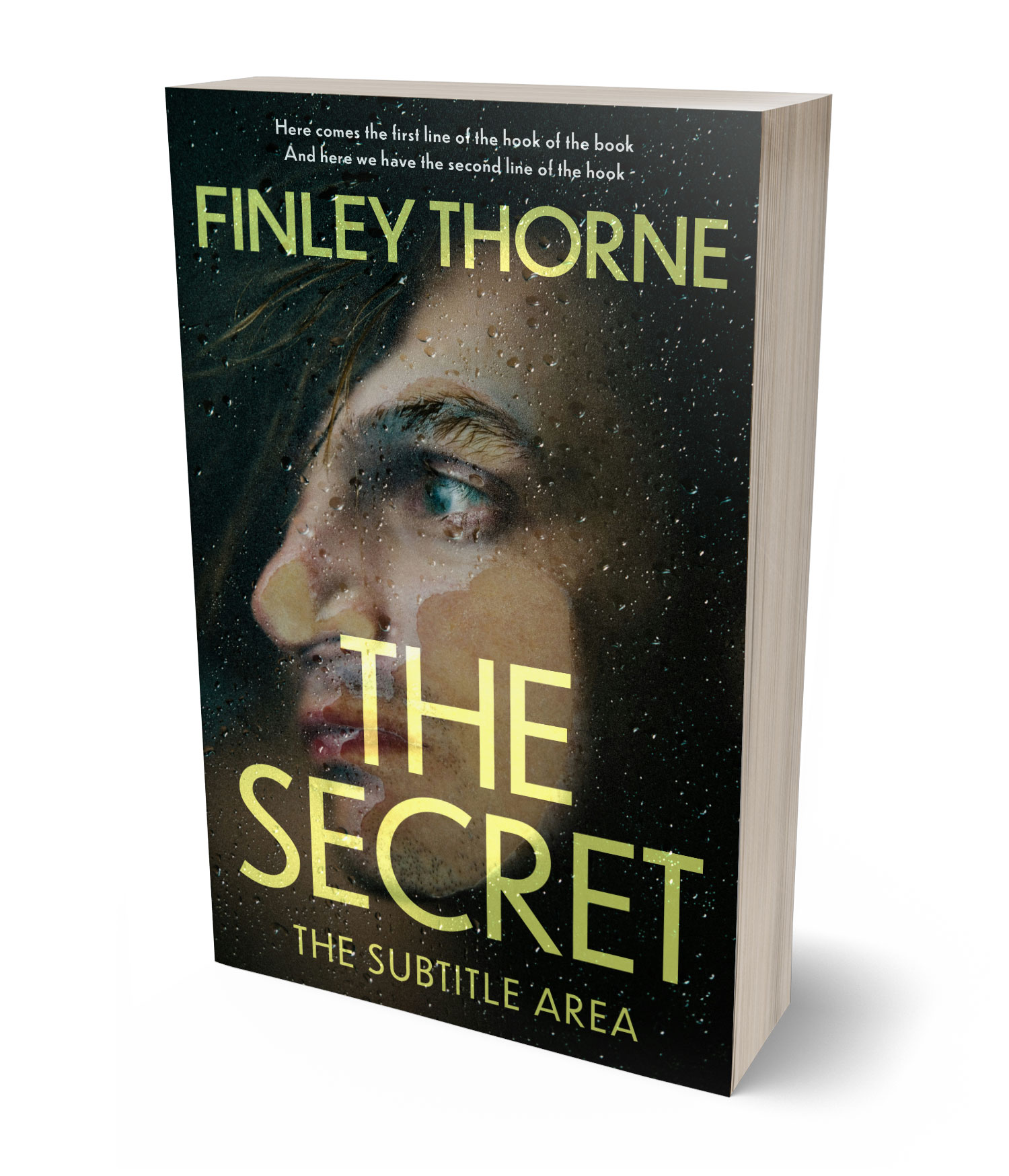 3D view of Premade Mystery & Thriller & Suspense Book Cover - Gimblet