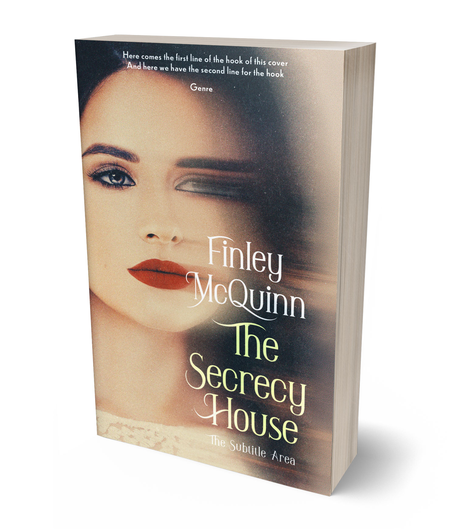 3D view of Premade Mystery & Thriller & Suspense Book Cover - Indian Khaki #36461 | BookCoverZone*