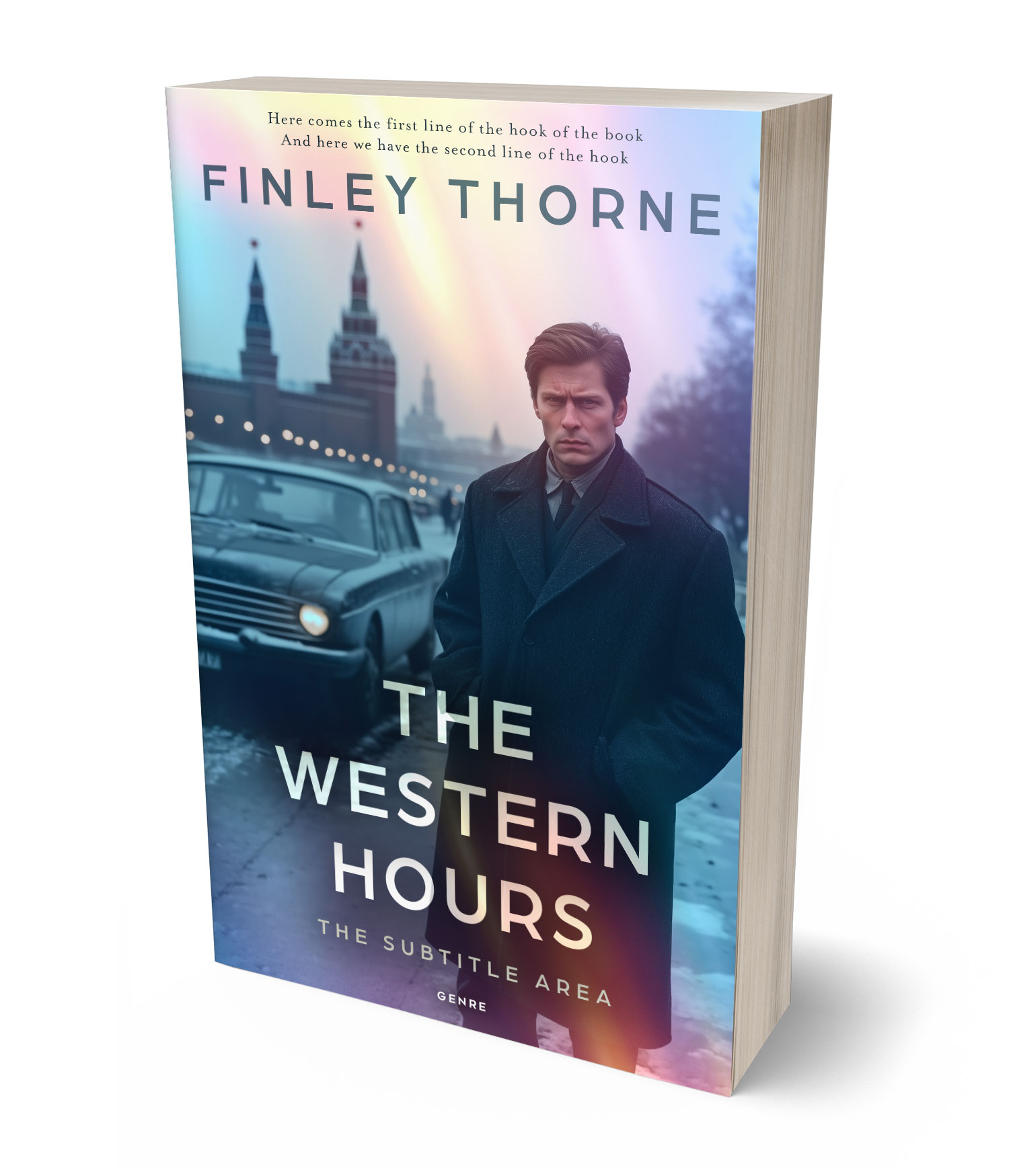 3D view of Premade Mystery & Thriller & Suspense Book Cover - Pickled Bluewood