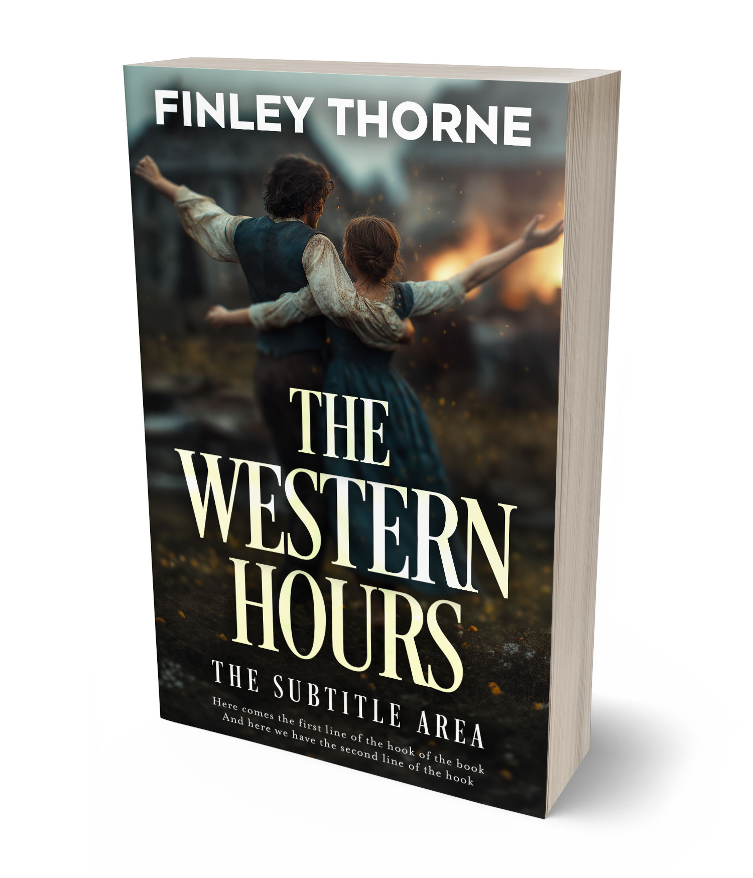 3D view of Premade Historical Book Cover - Heavy Metal #36485 | BookCoverZone*