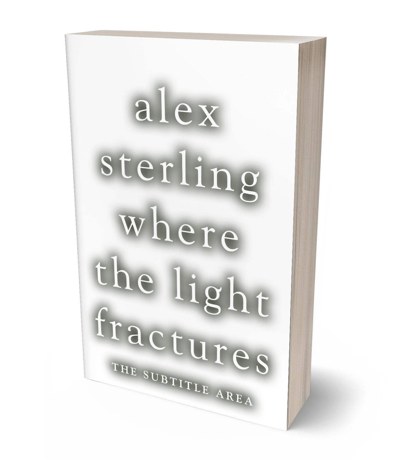 3D view of Premade Literary Fiction Book Cover - Quill Gray #36504 | BookCoverZone*
