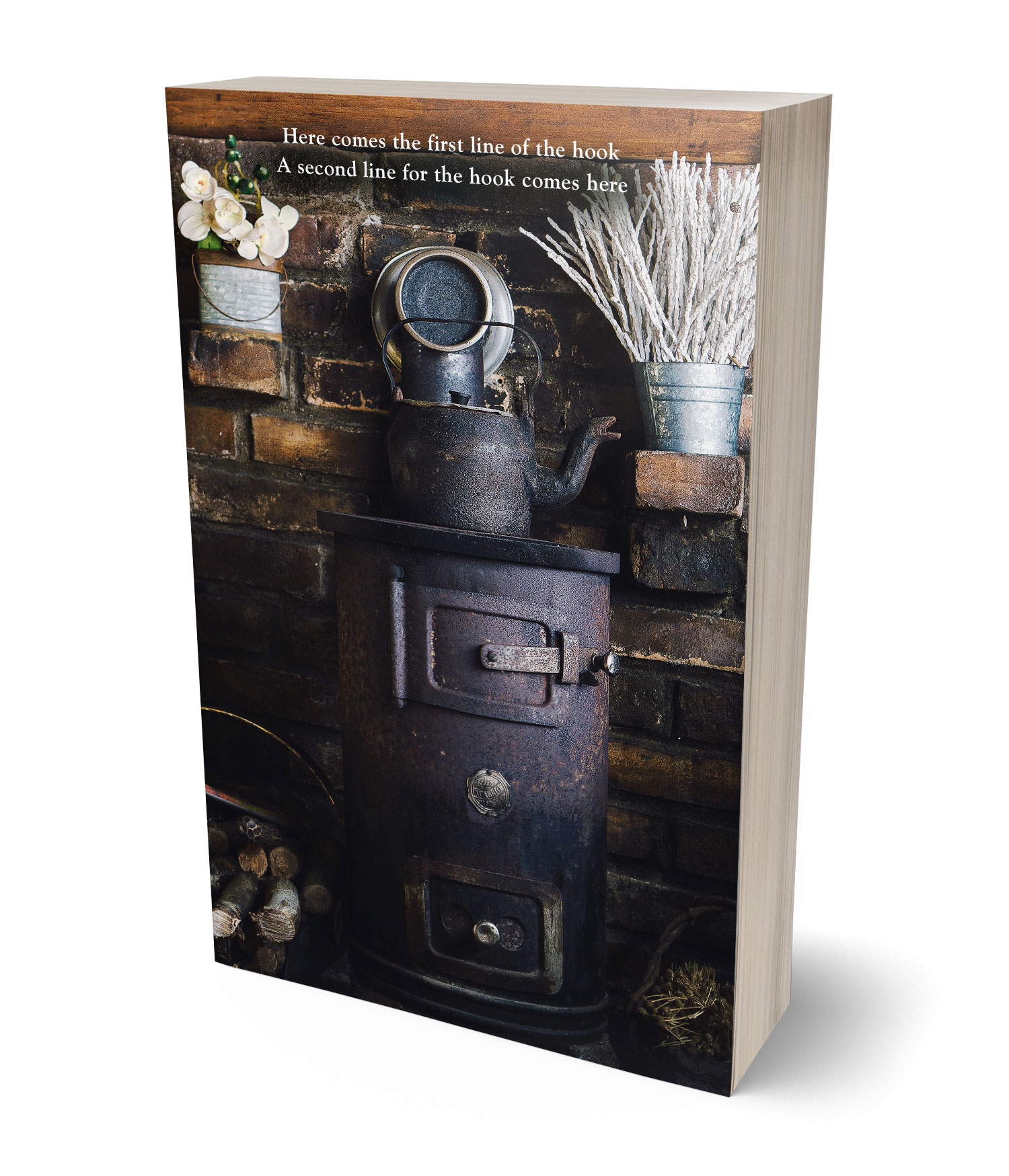 3D view of Premade Nature Book Cover - Thunder #36512 | BookCoverZone*