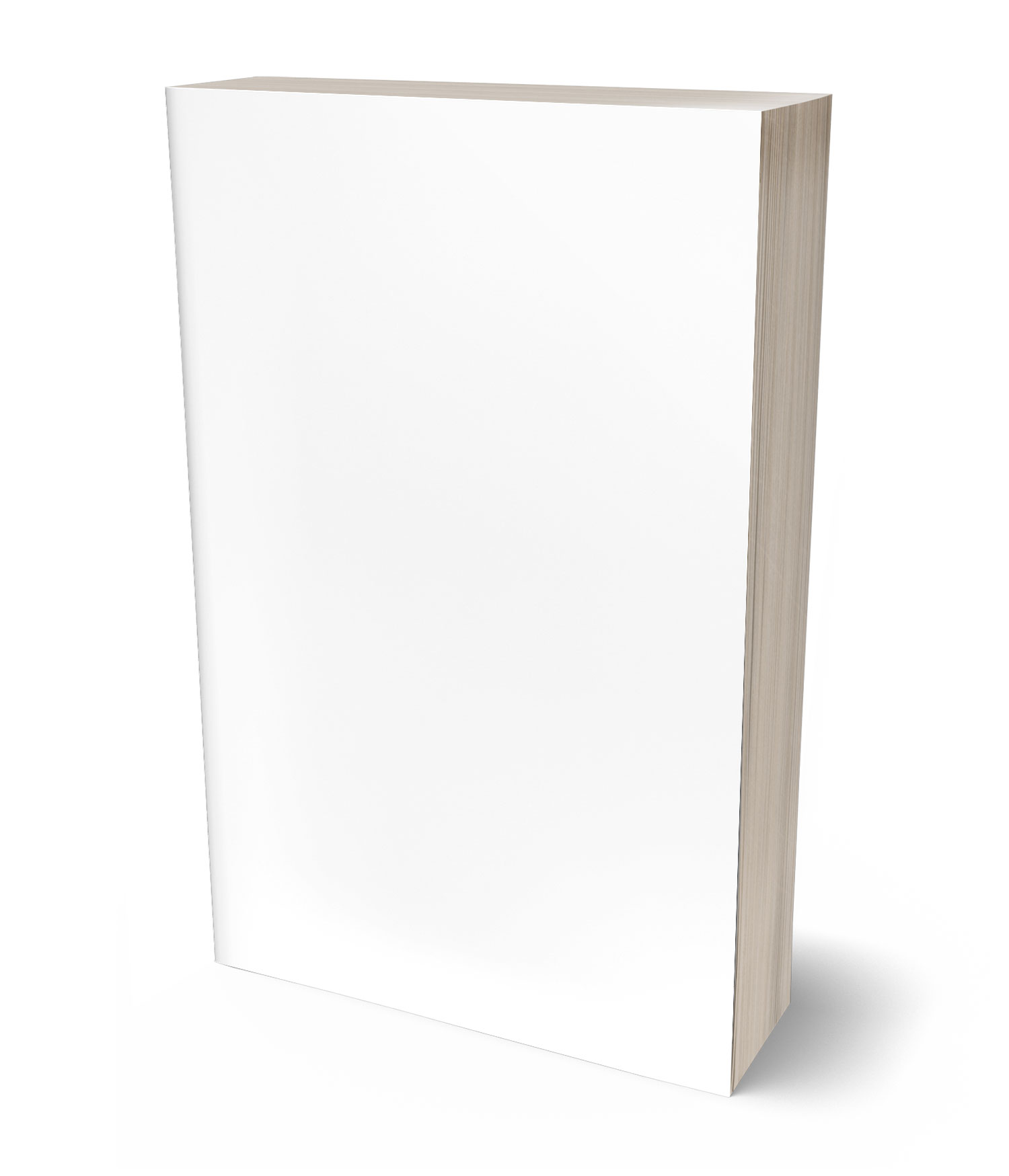 3D view of Premade Abstract Book Cover - Blue Whale