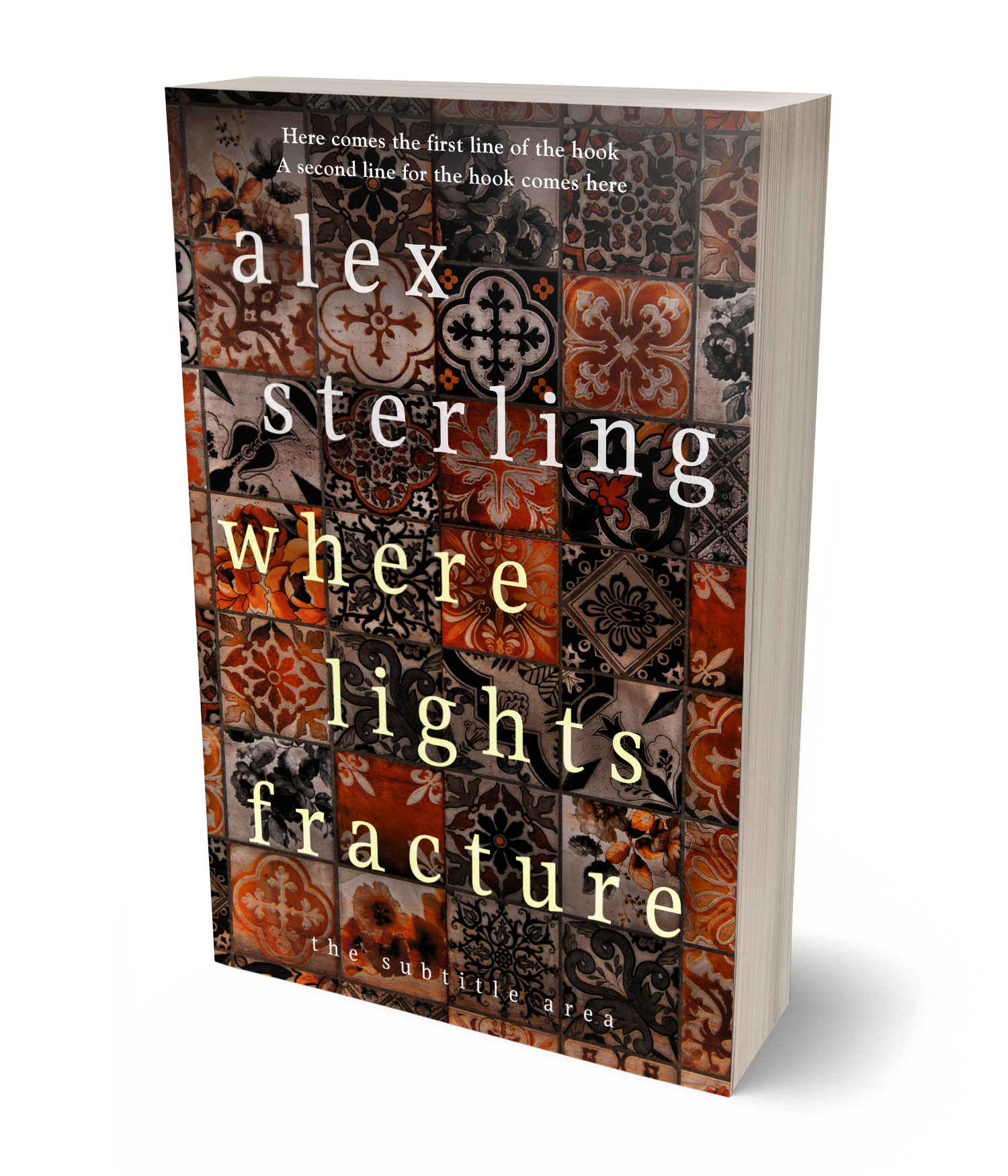 3D view of Premade Travel Book Cover - Cork
