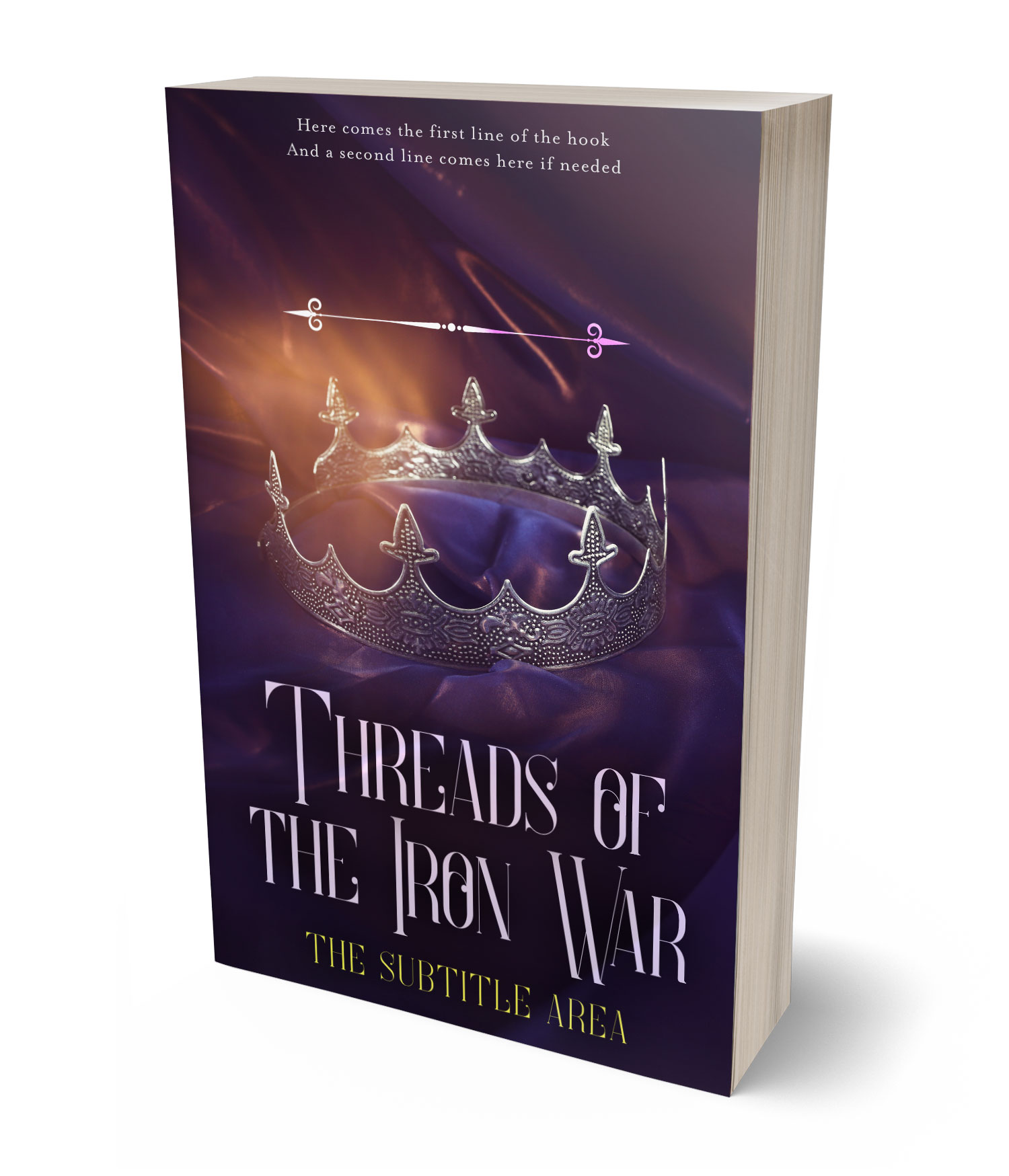 3D view of Premade Fantasy Book Cover - Revolver