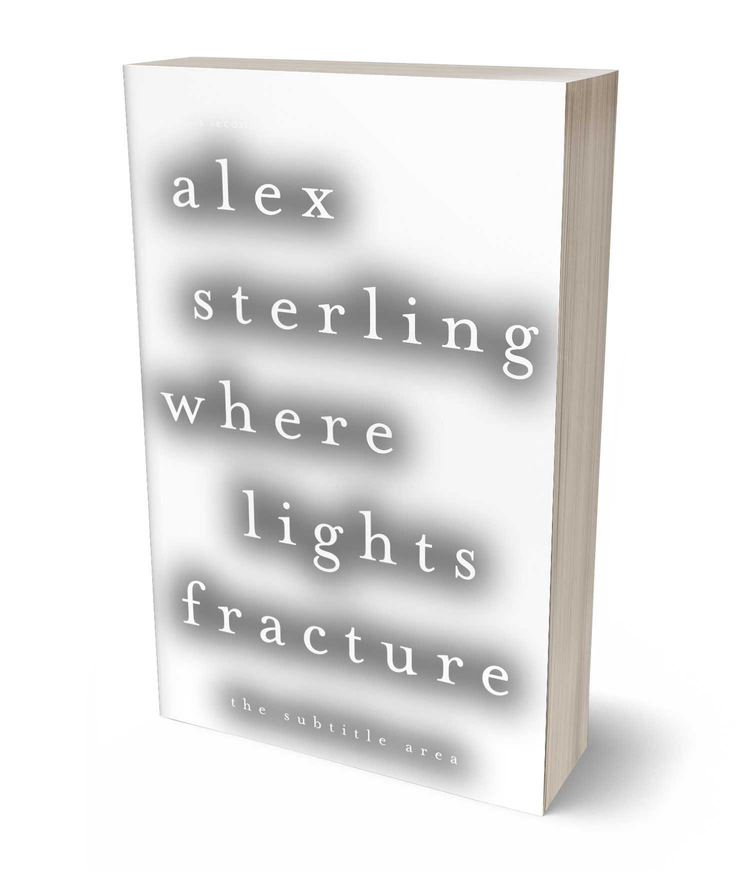 3D view of Premade Fantasy Book Cover - Birch