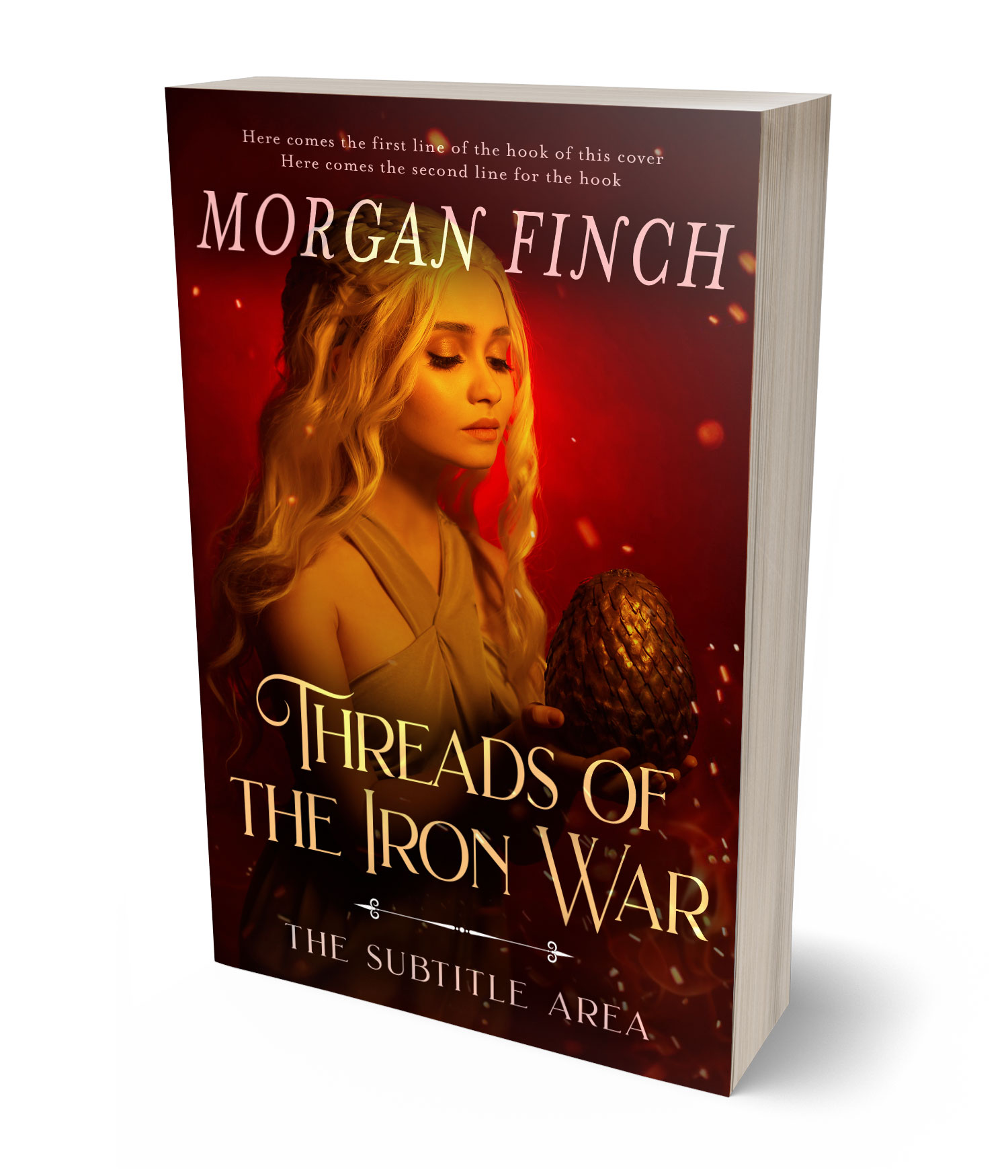 3D view of Premade Fantasy Book Cover - Brandy Punch