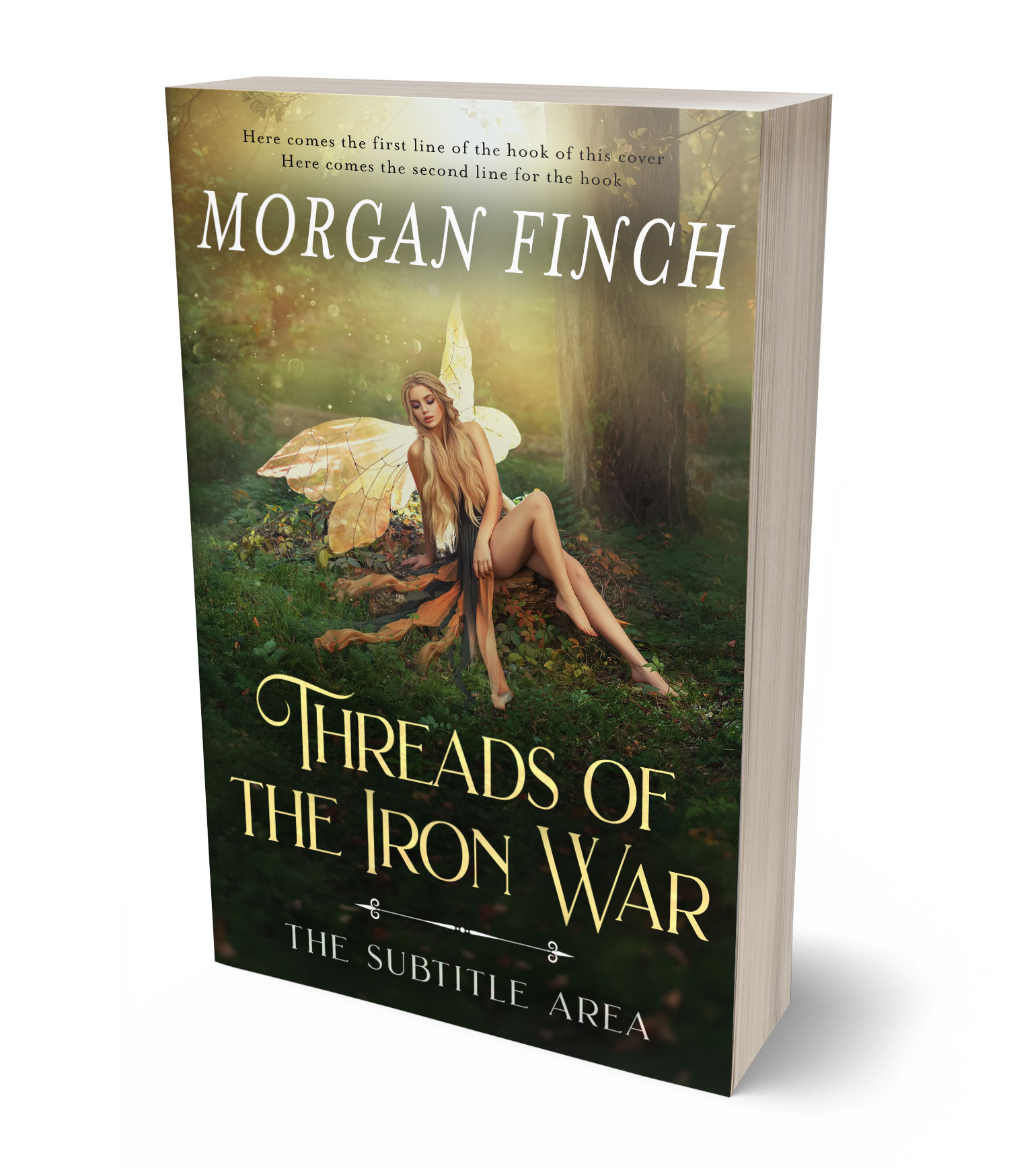3D view of Premade Fantasy Book Cover - Sorrell Brown