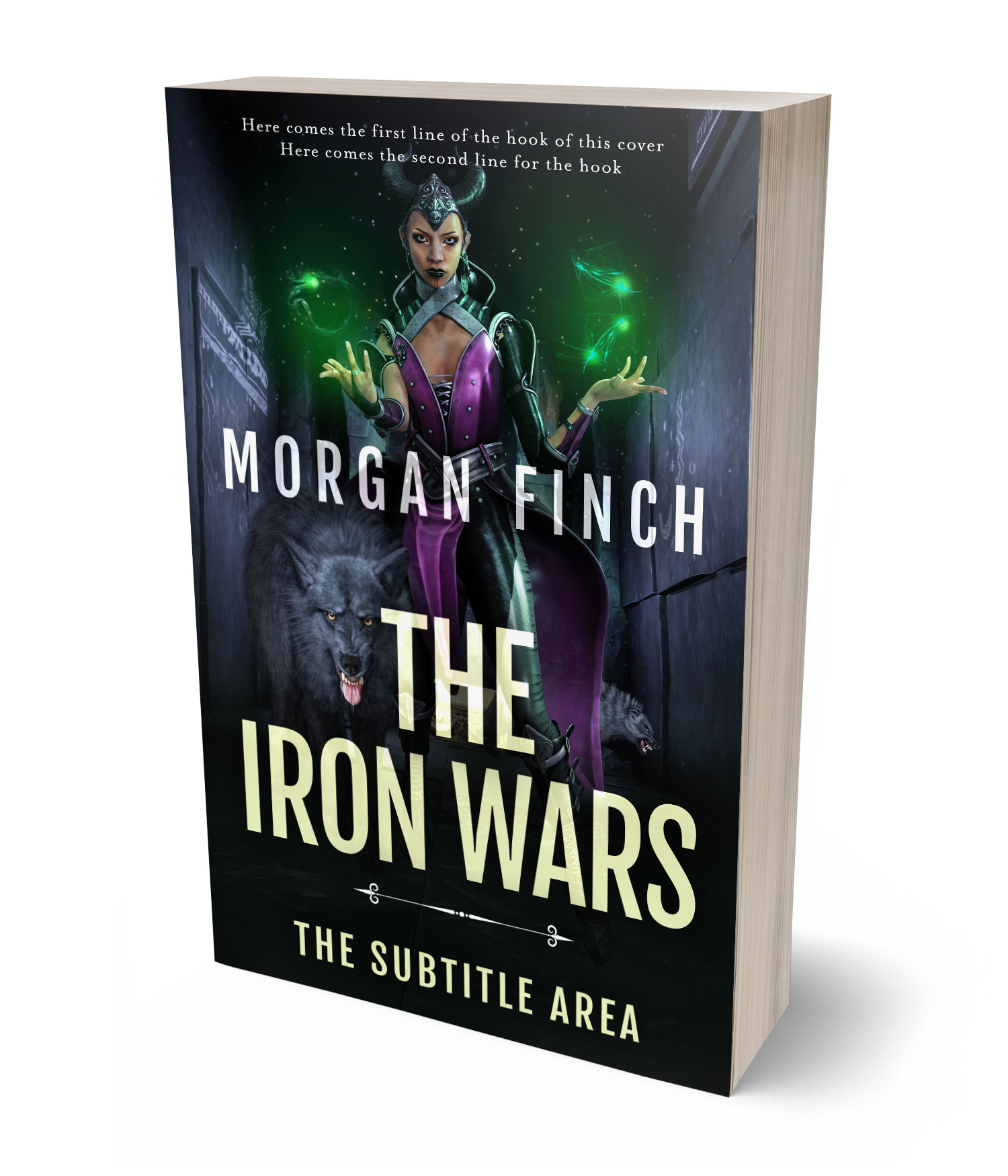 3D view of Premade Paranormal & Urban Book Cover - Bunker