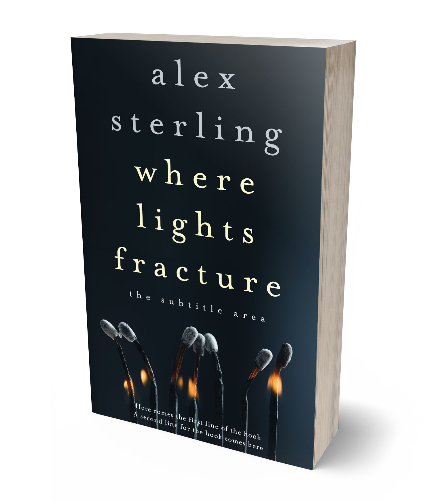 3D view of Premade Mystery & Thriller & Suspense Book Cover - Bunker #36562 | BookCoverZone