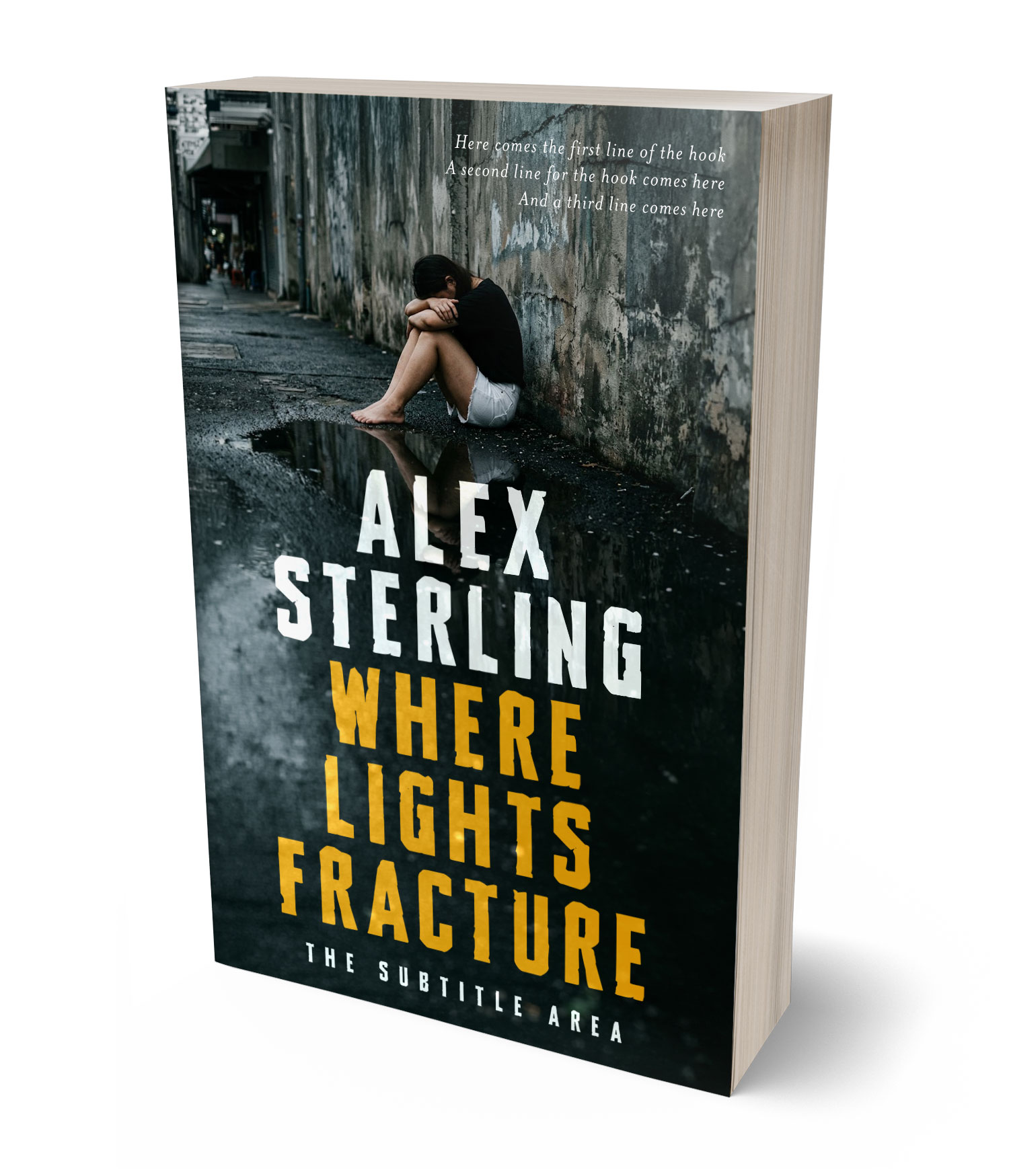 3D view of Premade Mystery & Thriller & Suspense Book Cover - Outer Space #36567 | BookCoverZone