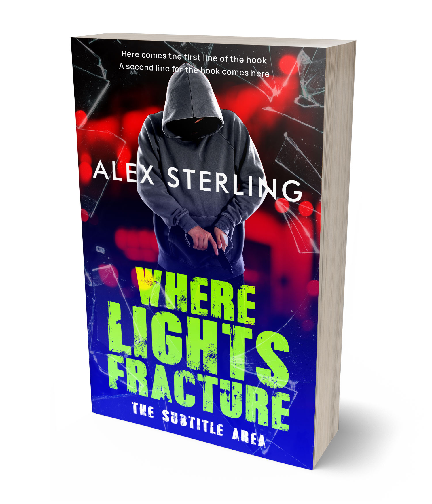 3D view of Premade Mystery & Thriller & Suspense Book Cover - Haiti #36569 | BookCoverZone