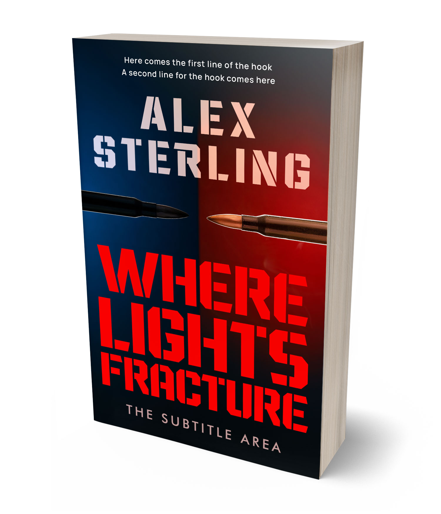 3D view of Premade Mystery & Thriller & Suspense Book Cover - Bastille #36574 | BookCoverZone