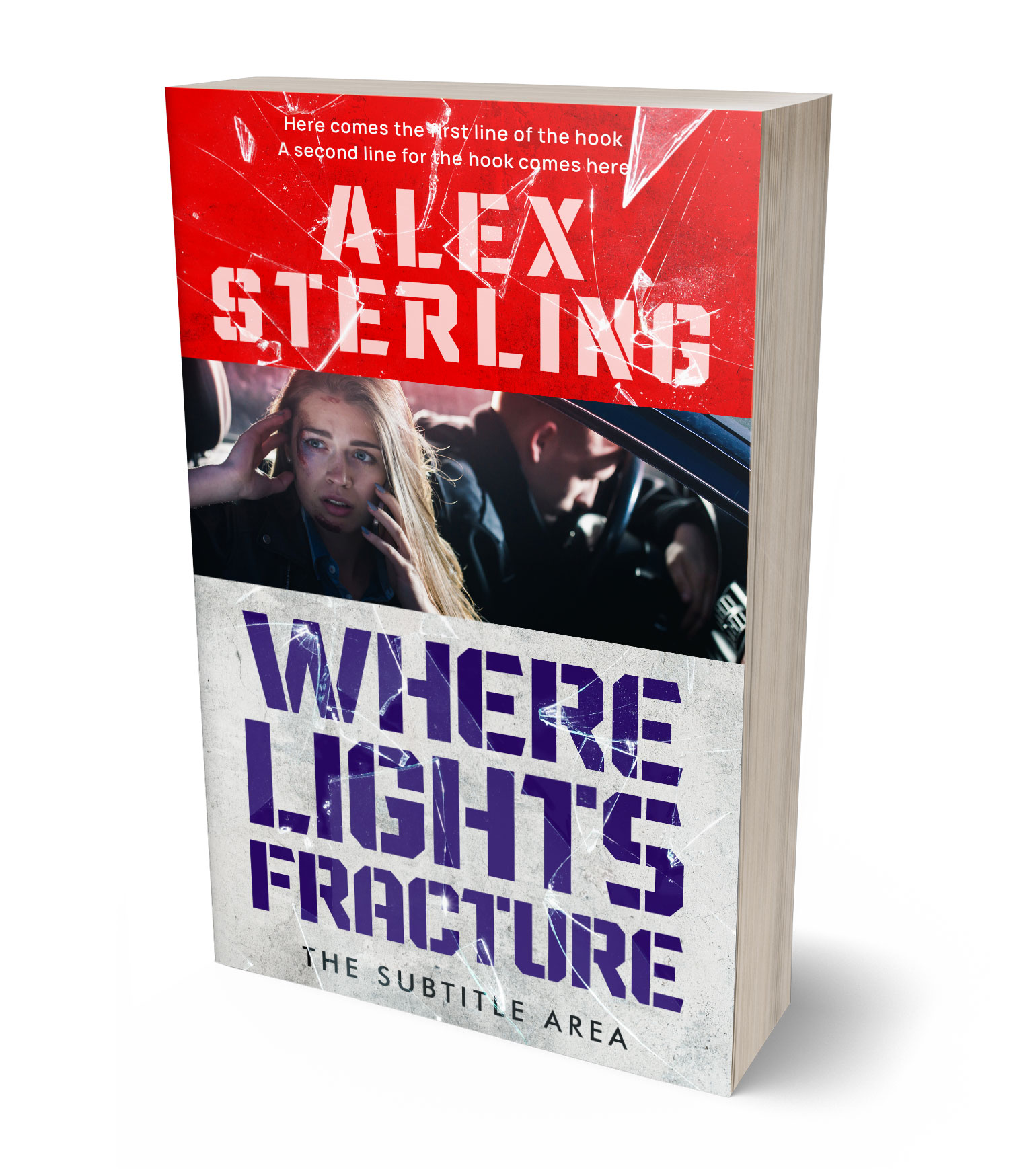 3D view of Premade Mystery & Thriller & Suspense Book Cover - Swiss Coffee #36576 | BookCoverZone