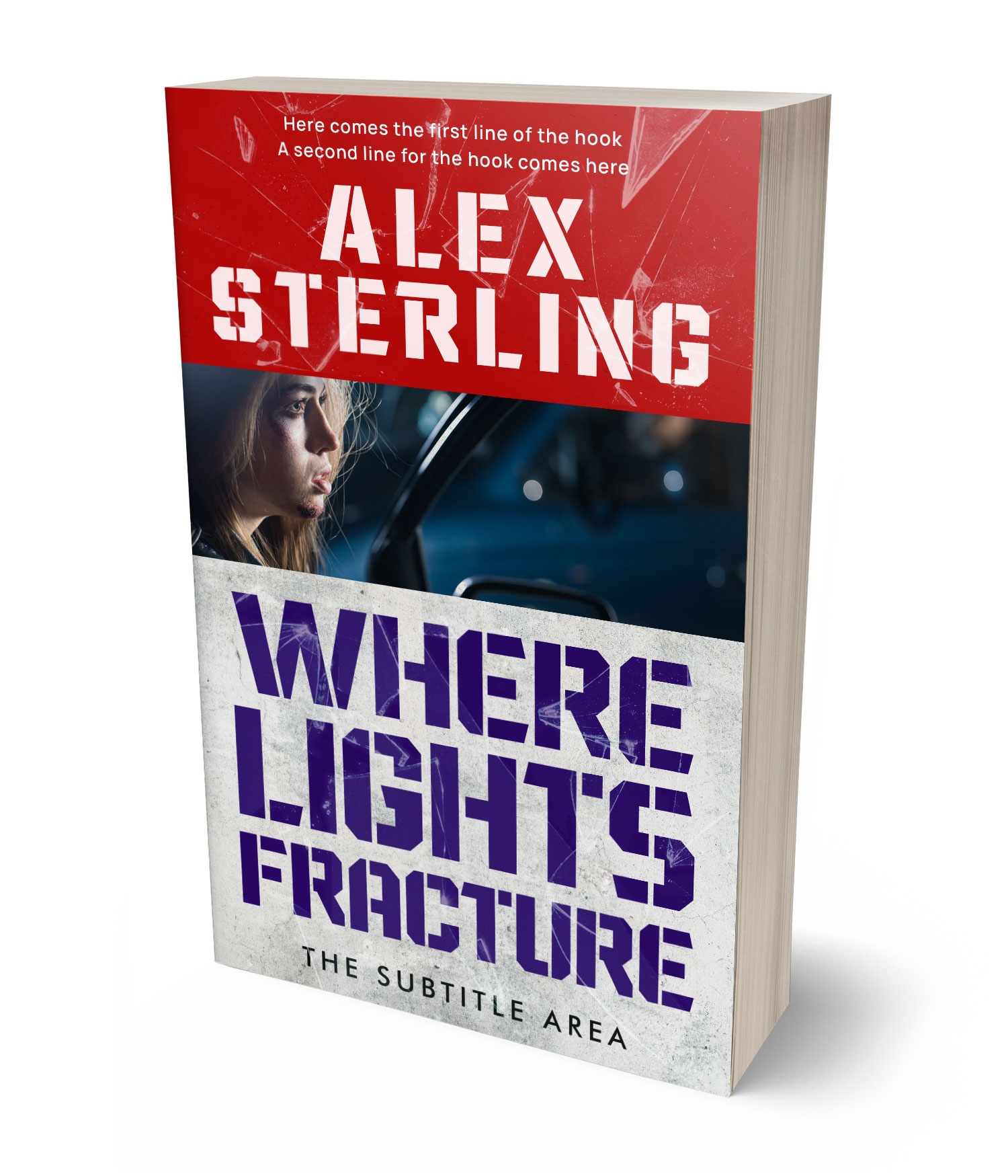 3D view of Premade Mystery & Thriller & Suspense Book Cover - Swiss Coffee #36578 | BookCoverZone*