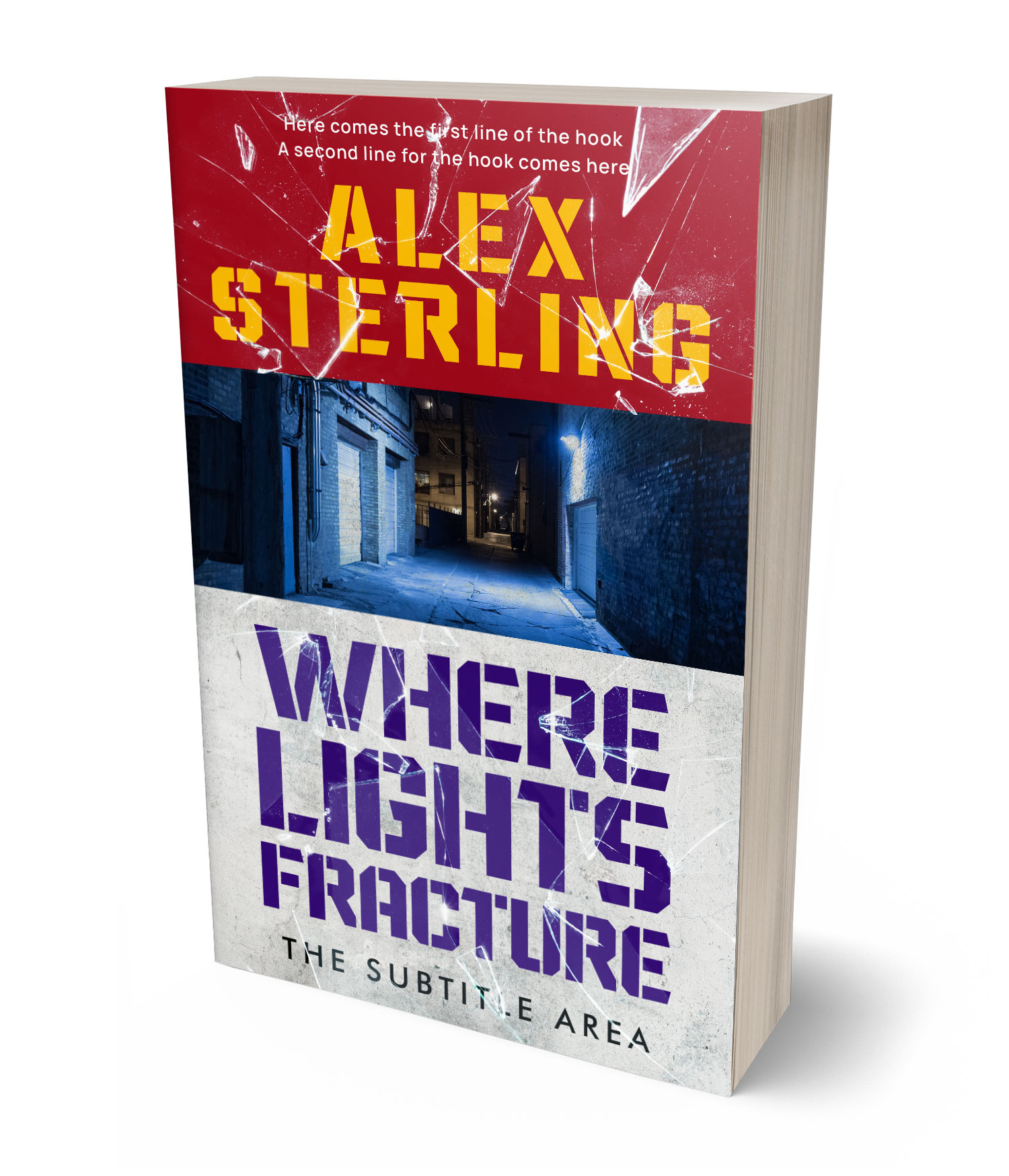 3D view of Premade Mystery & Thriller & Suspense Book Cover - Iron #36586 | BookCoverZone