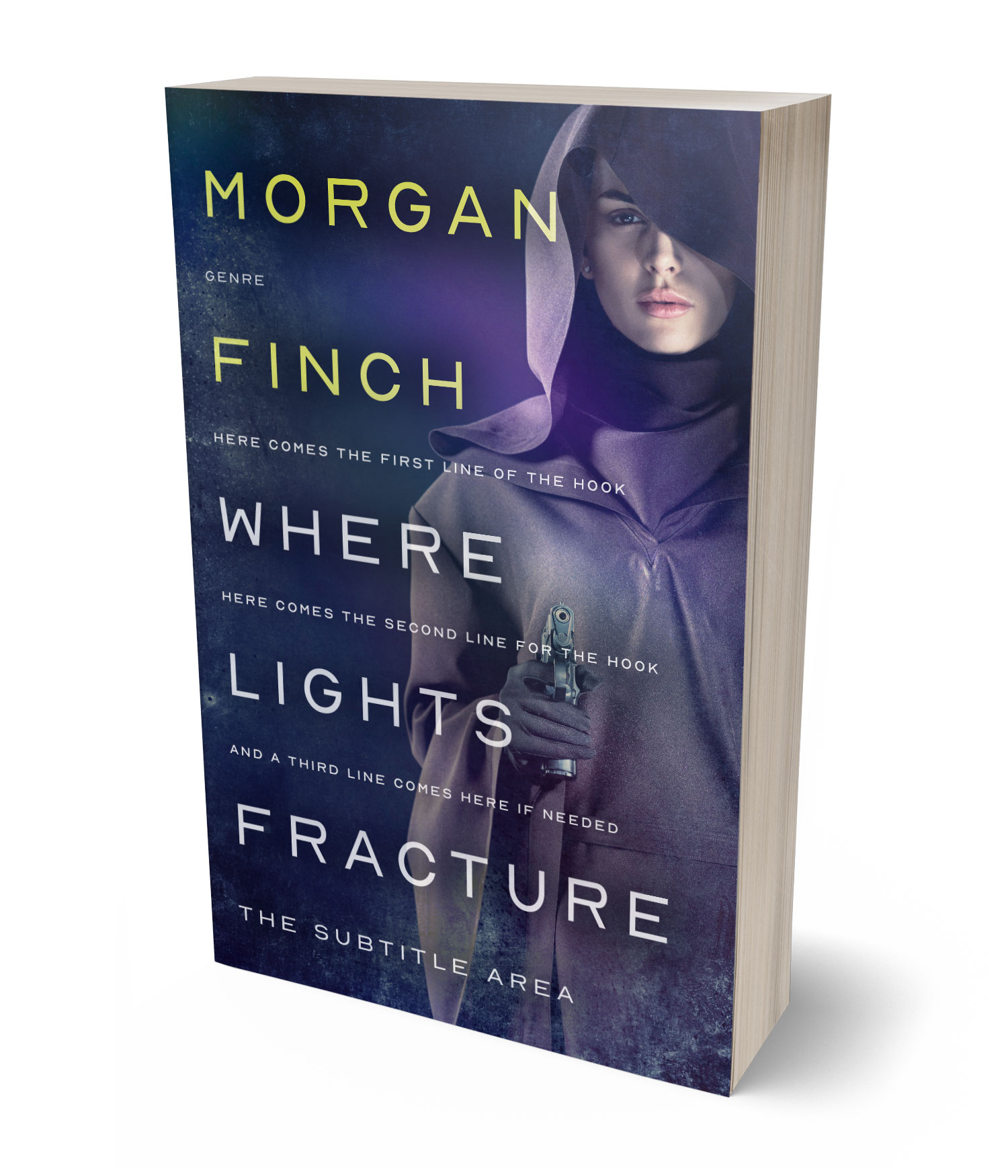 3D view of Premade Mystery & Thriller & Suspense Book Cover - Martinique #36628 | BookCoverZone