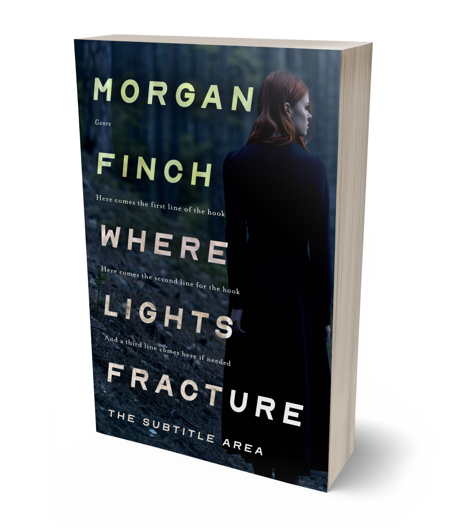 3D view of Premade Mystery & Thriller & Suspense Book Cover - Bunker #36630 | BookCoverZone