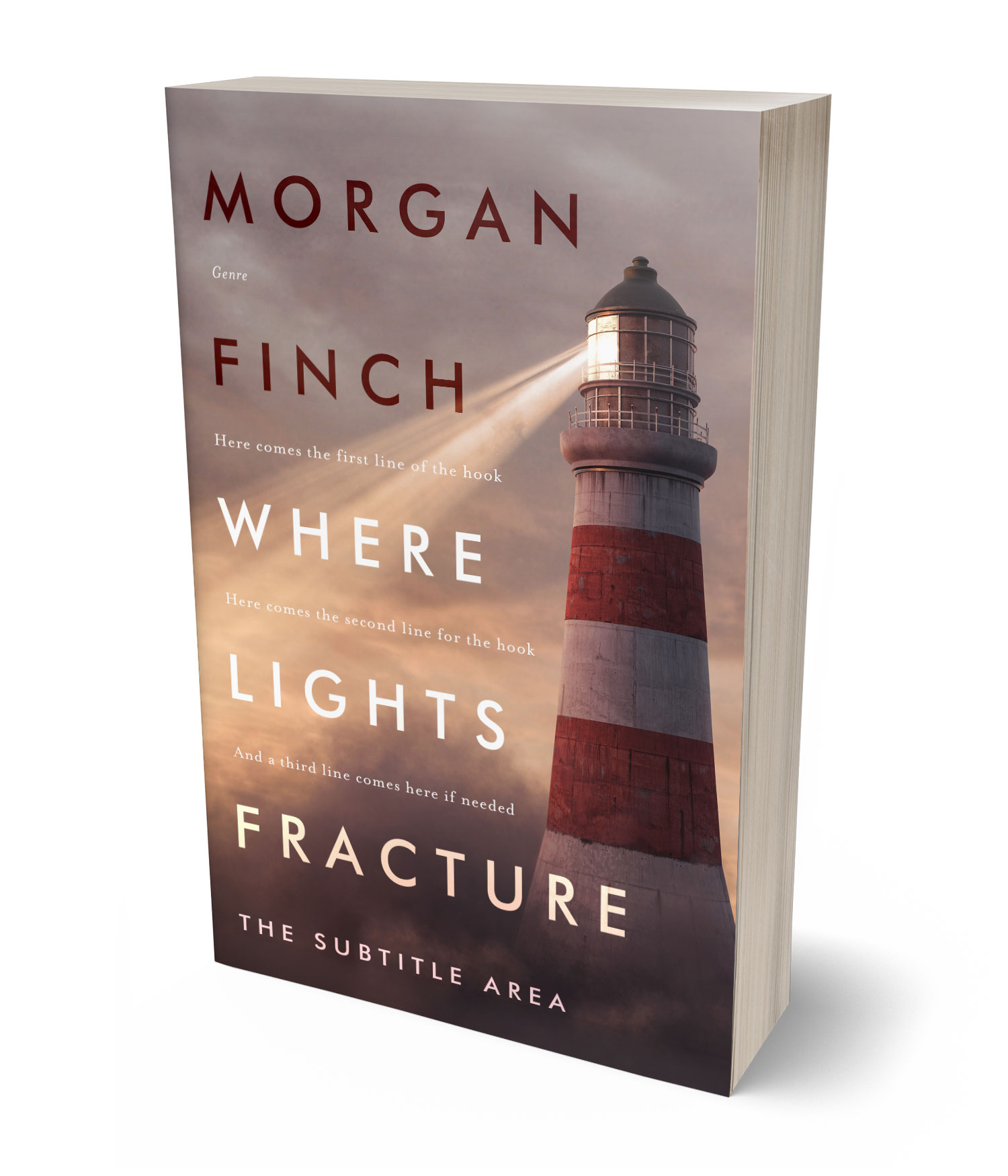 3D view of Premade Nature Book Cover - Pharlap #36632 | BookCoverZone*