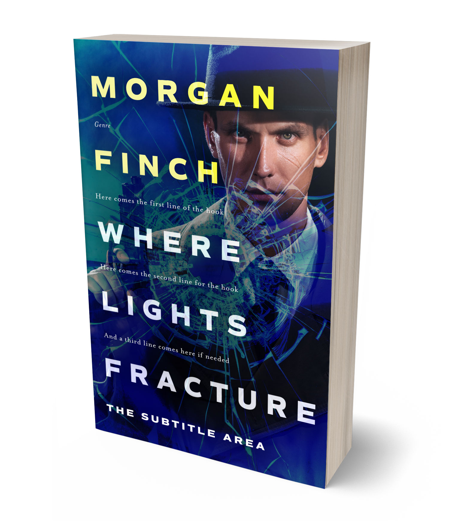3D view of Premade Mystery & Thriller & Suspense Book Cover - Blue Zodiac #36635 | BookCoverZone